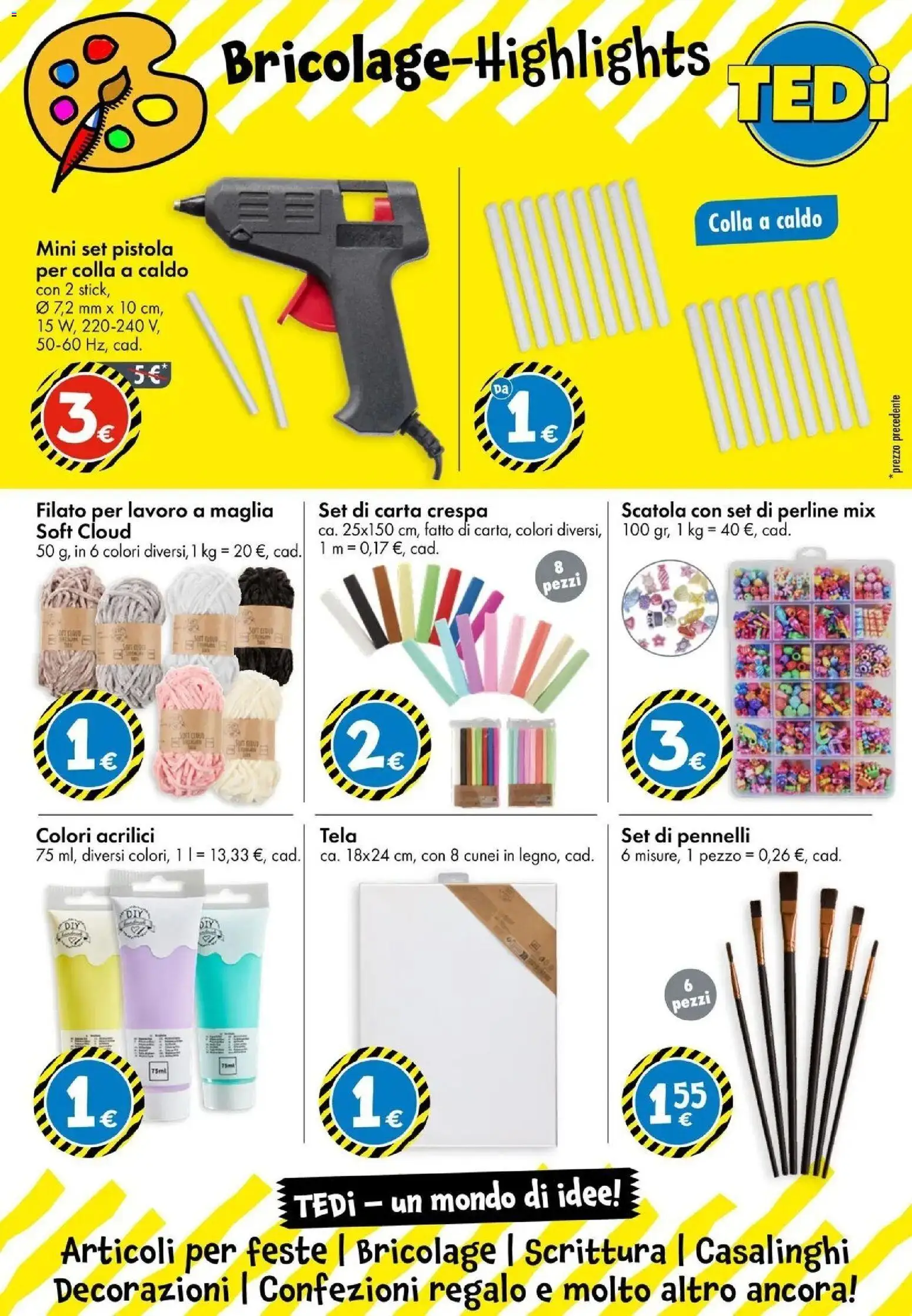 Volantino TEDi del 28.05.2026 | Pagina: 18 | Prodotti: Colla, Scatola, Decorazioni
