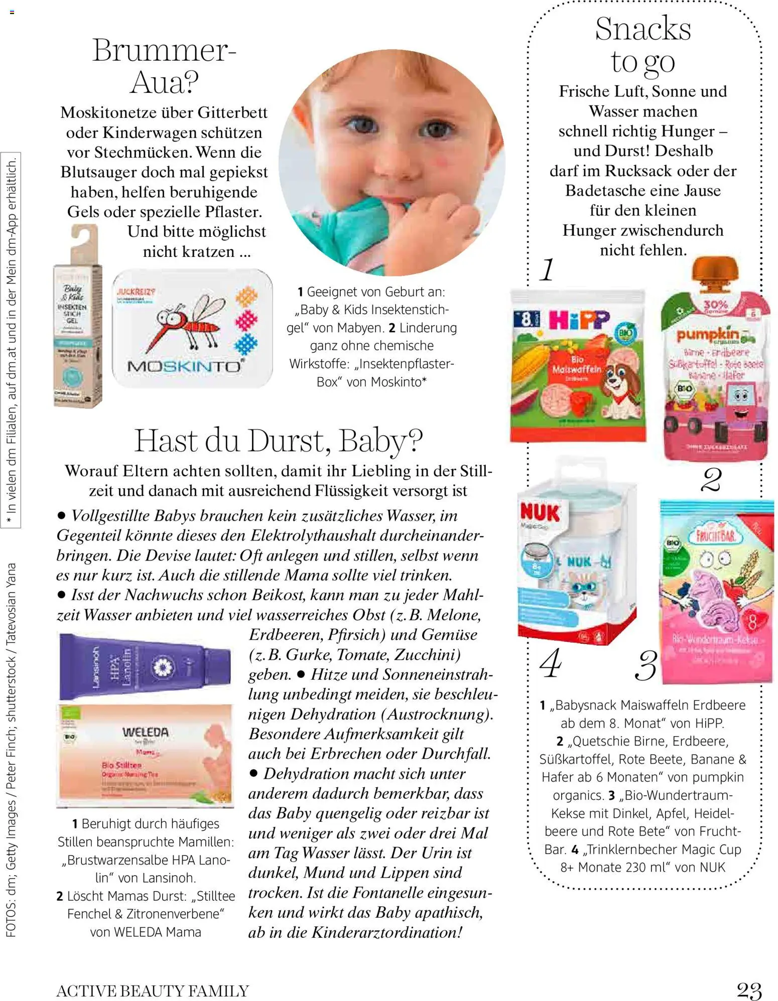 dm drogerie markt Active Beauty Family 05/2026 gültig ab 01.05.2026 | Seite: 23 | Produkte: Kekse, Wasser, Rote Beete, Box