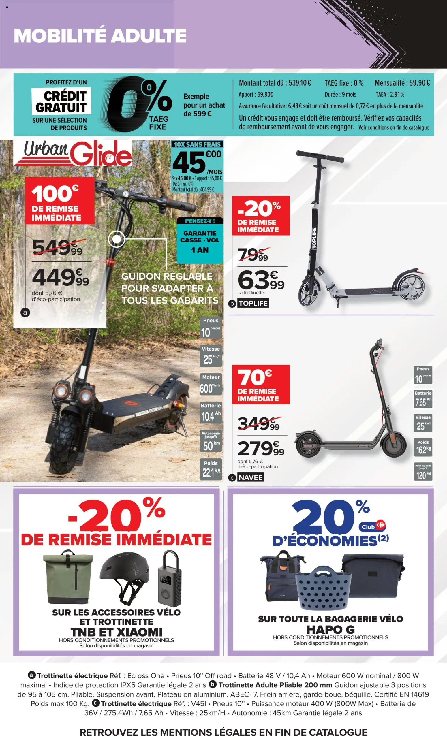 {H1} | Page: 10 | Produits: Vélo, Plateau, Poids, Trottinette électrique