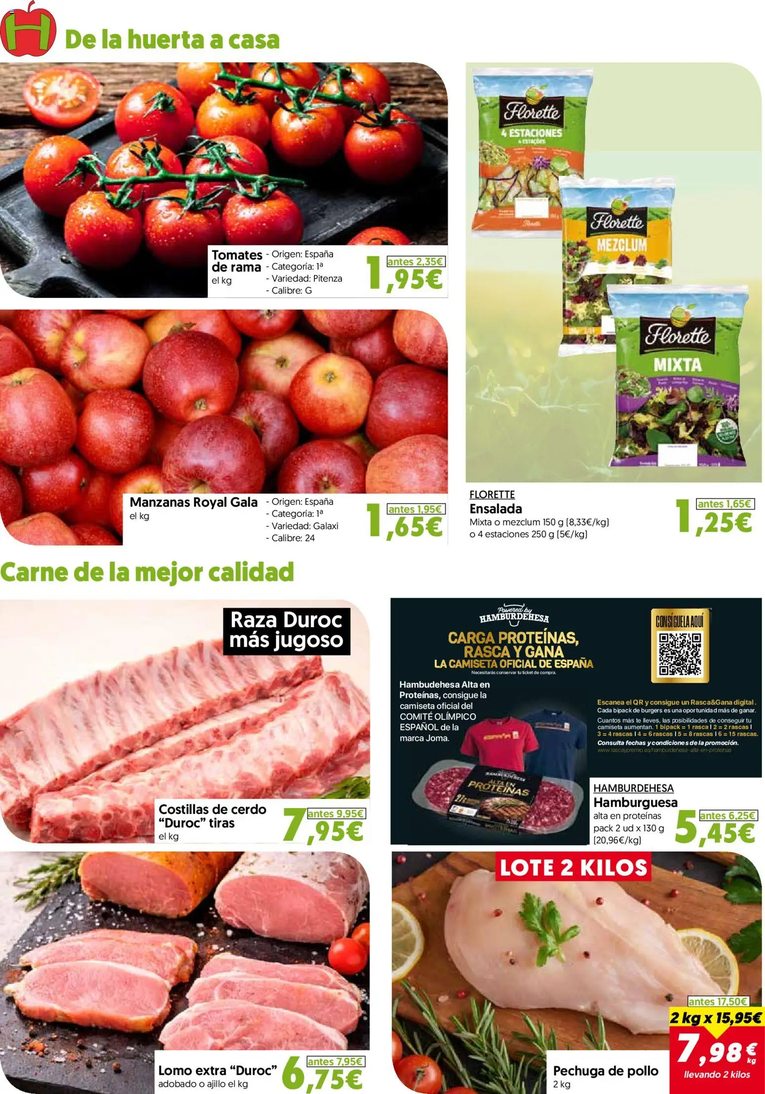 Hiper Usera folleto │ válido desde el 26/08/2026 | Página: 4 | Productos: Manzanas, Té, Ensalada, Hamburguesa
