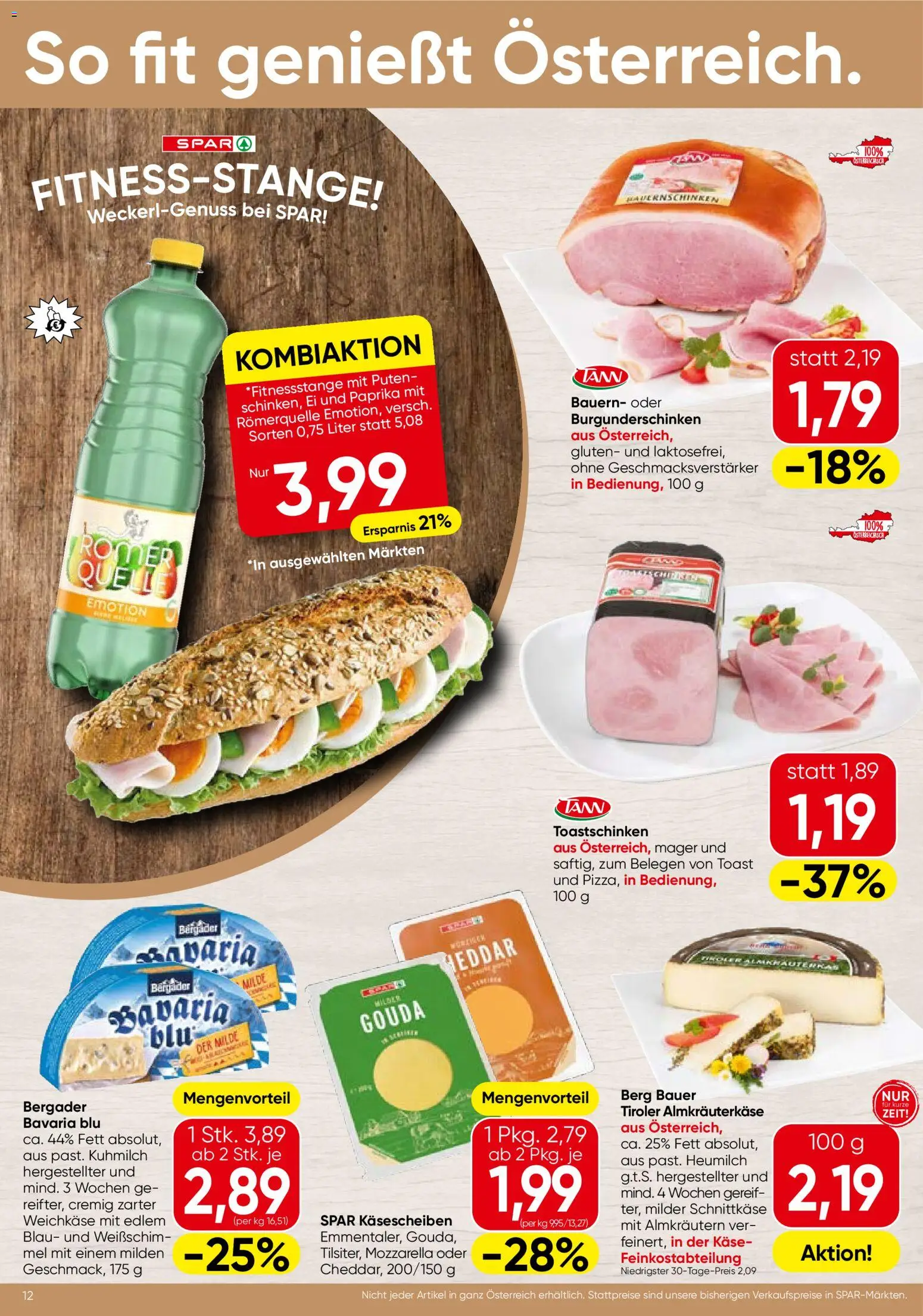 Spar Flugblatt - Salzburg gültig ab 09.04.2026 | Seite: 12 | Produkte: Käse