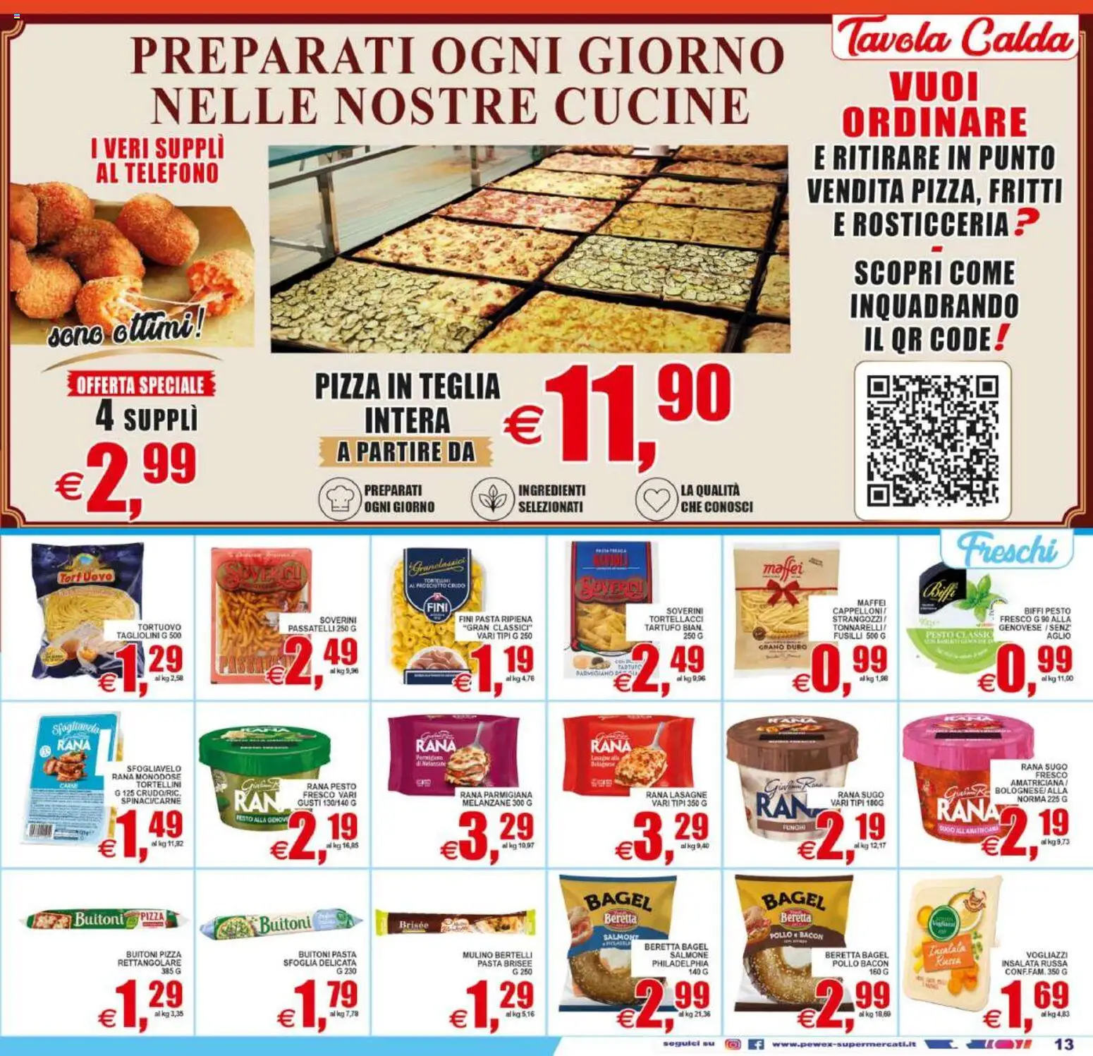 Volantino Pewex del 22/07/2026 | Pagina: 13 | Prodotti: Tartufo, Pizza, Sugo, Pasta brisée