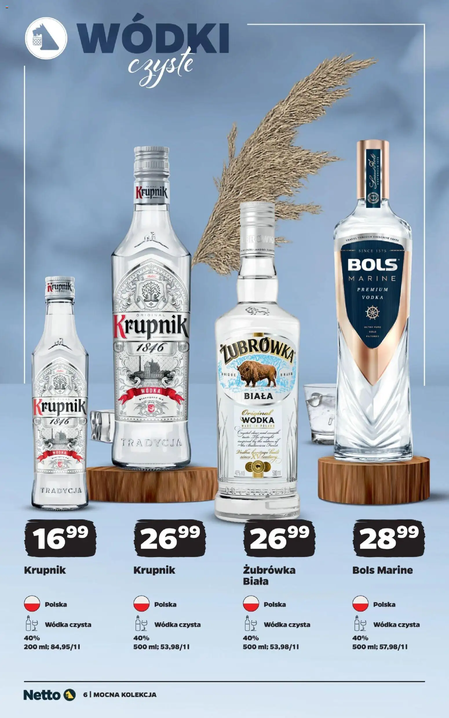 Netto gazetka - Mocne alkohole od 25.10.2026 | Strona: 6 | Produkty: Krupnik, Żubrówka, Vodka, Wódka