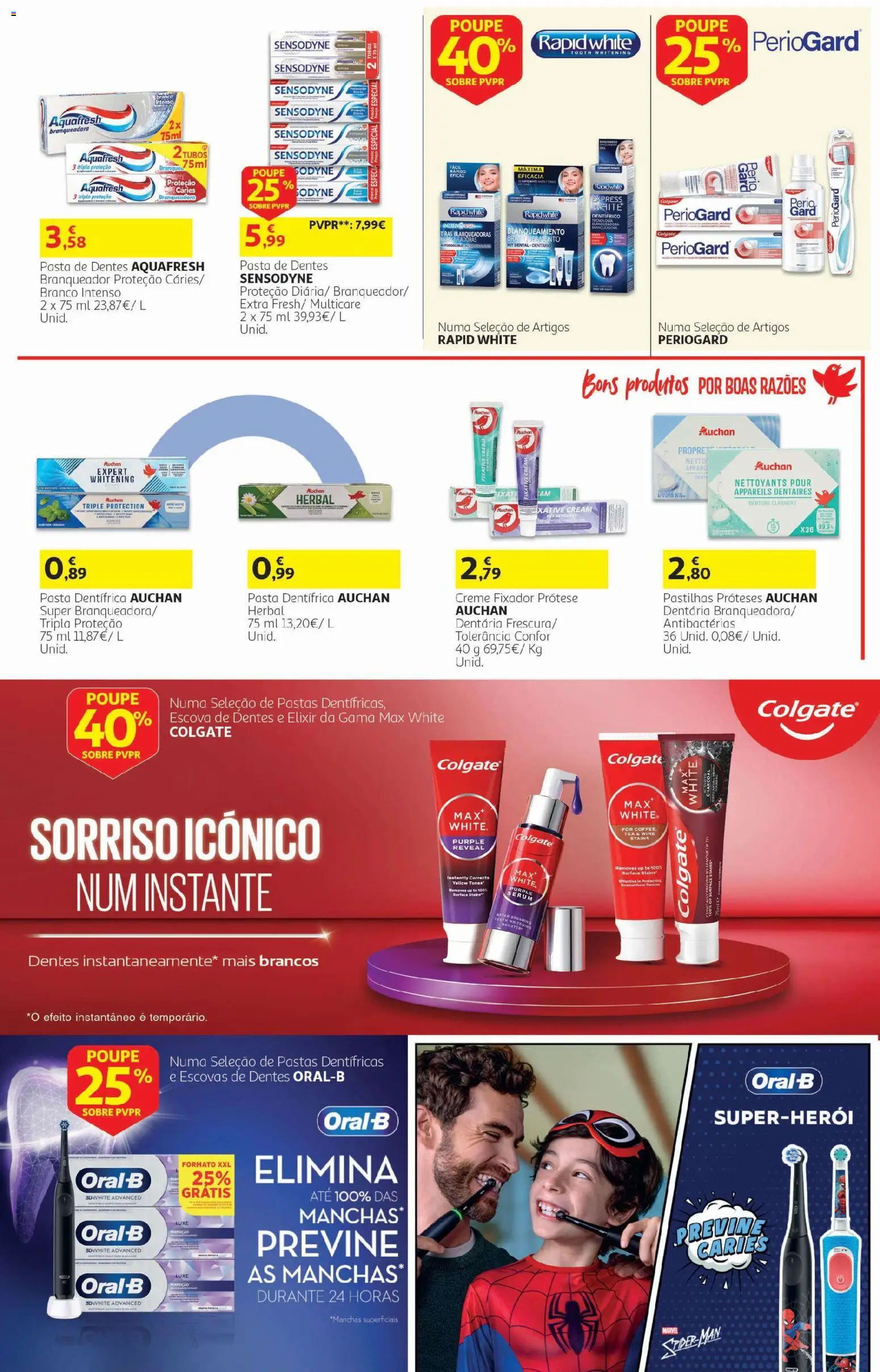 Auchan folheto - Cozinhar com prazer │ válido de 22/09/2026 | Página: 31 | Produtos: Escova de dentes, Sérum, Fixador, Creme