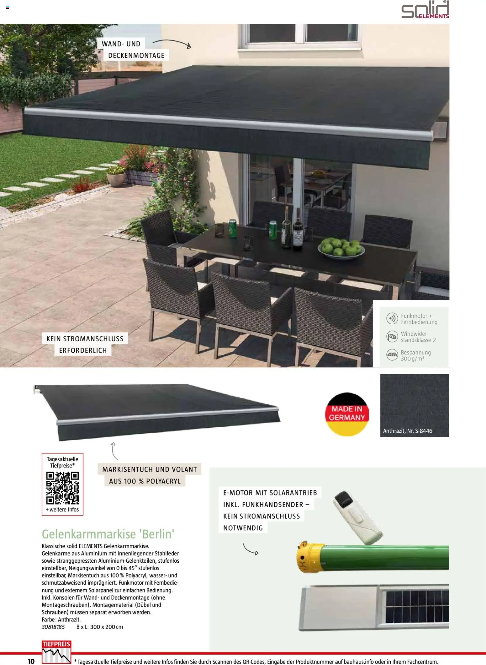 Bauhaus Markisen – gültig ab 30.06.2026 | Seite: 10 | Produkte: Wasser