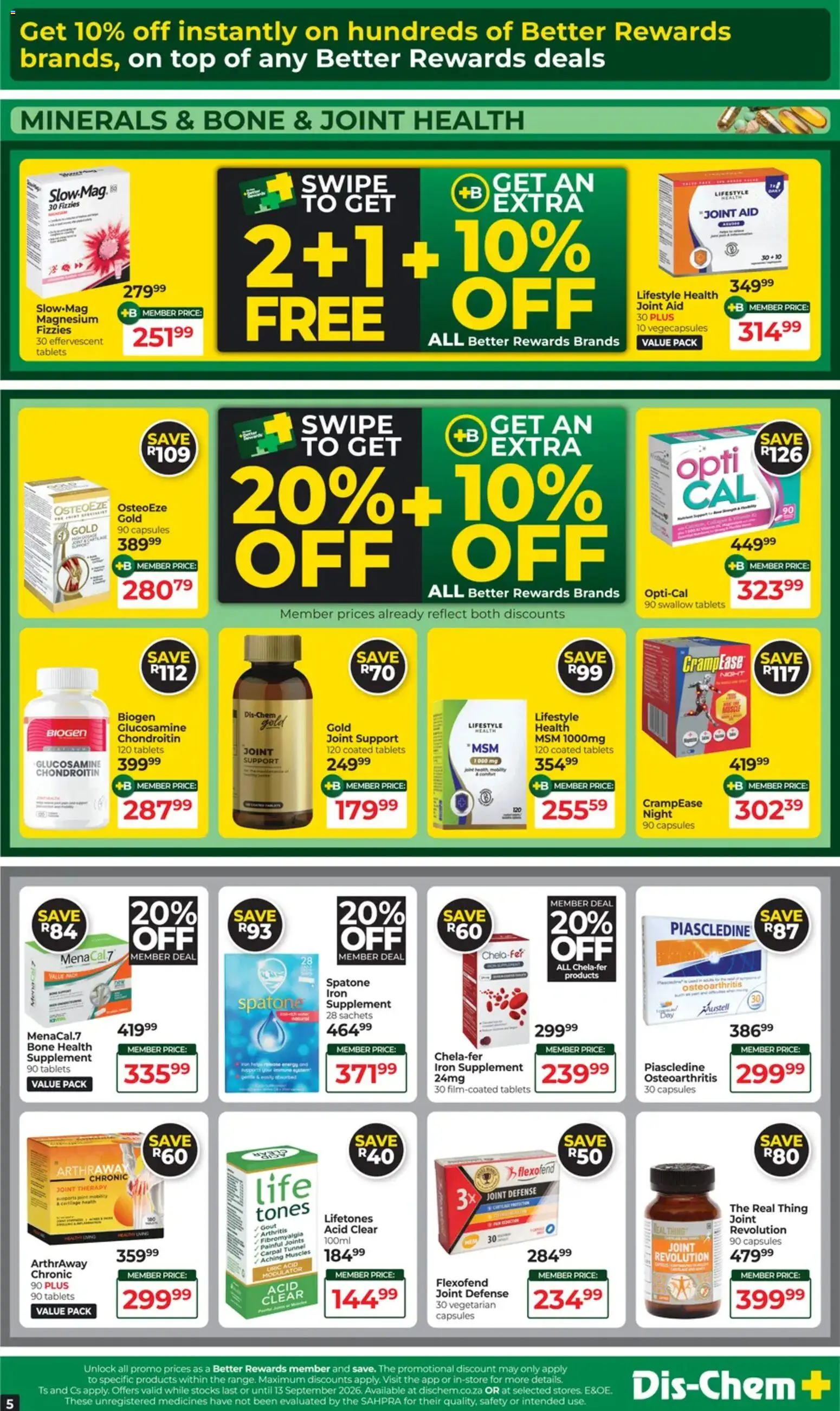 New Dis-Chem catalogue – valid from 11/08/2026 | Page: 4 | Products: Iron