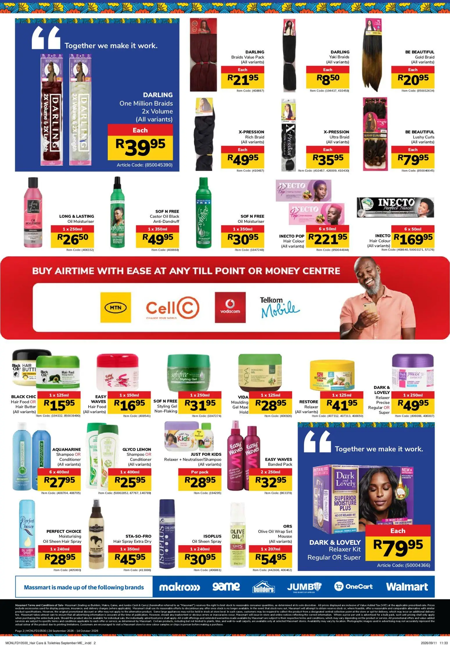 New Jumbo catalogue – valid from 23/09/2026 | Page: 2 | Products: Butter, Hair colour, Conditioner, Relaxer