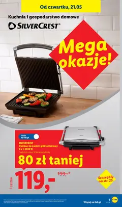 Pogląd oferty "SILVERCREST Opiekacz do panini i grill kontaktowy 2 w 1, 2000 W, Opiekacz do panini i grill kontaktowy 2 w 1, 2000 W" - ważna od 18.05.2026 | Strona: 3 | Produkty: Grill, Opiekacz, Panini