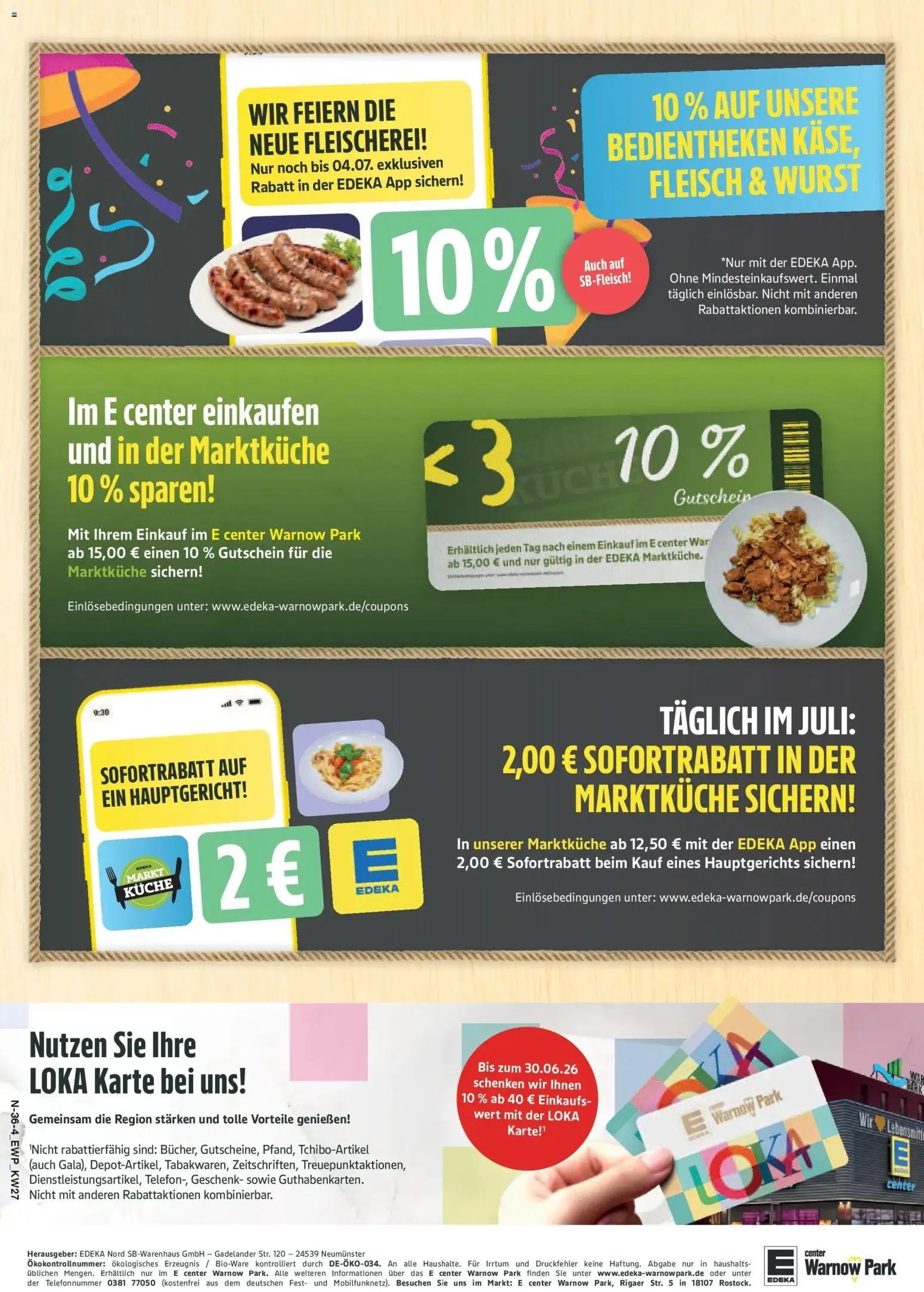 Edeka - EDEKA: Wochenangebote – gültig ab 28.06.2026 | Seite: 36 | Produkte: Wurst, Fleisch