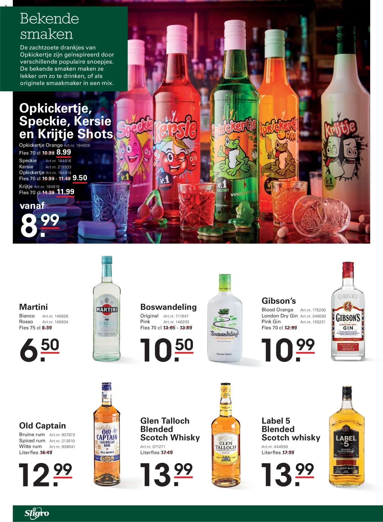 {H1} | Pagina: 52 | Producten: Martini, Gin, Fles, Whisky