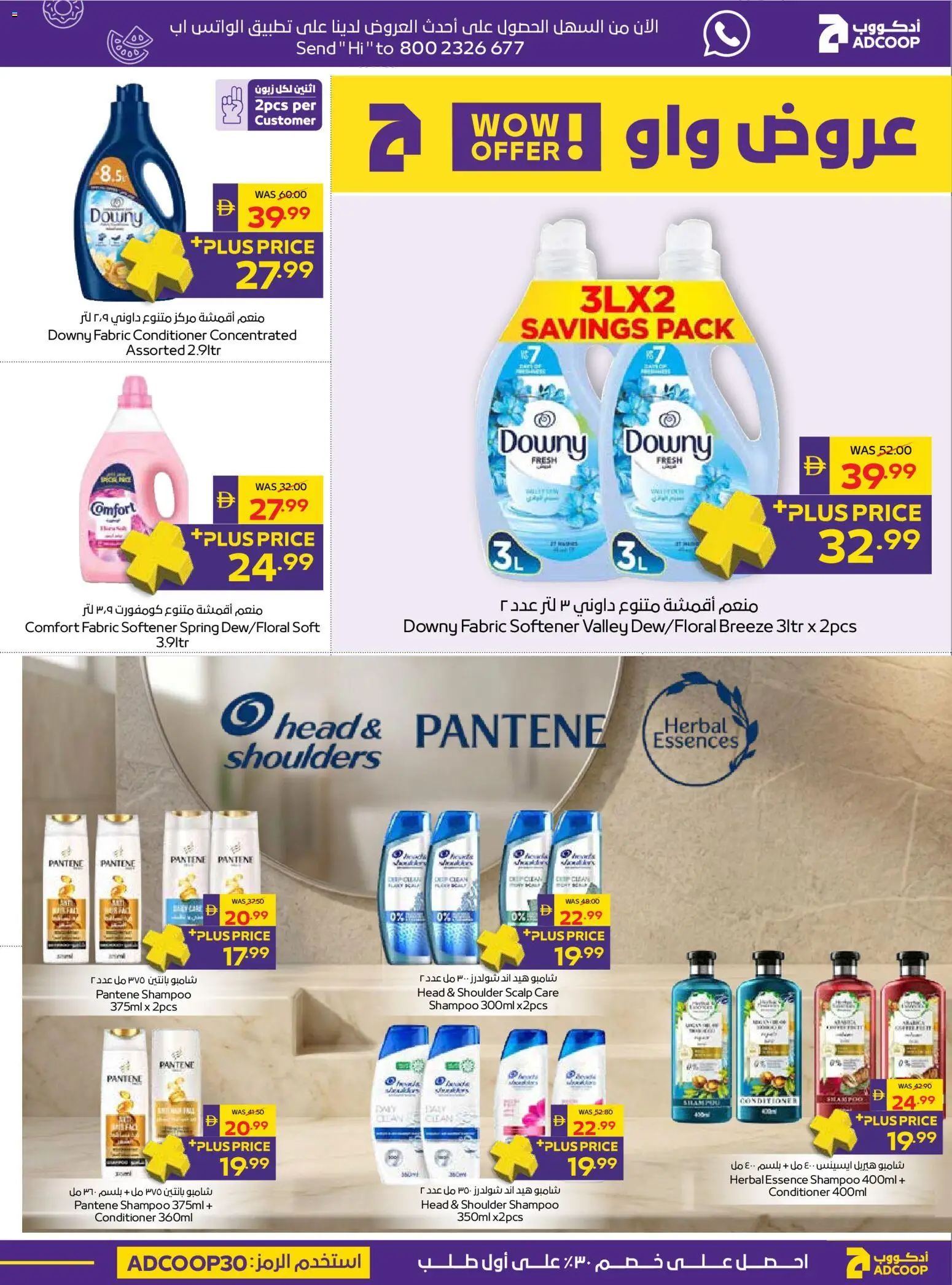 {H1} | Page: 17 | Products: Shampoo, Conditioner, Fabric softener