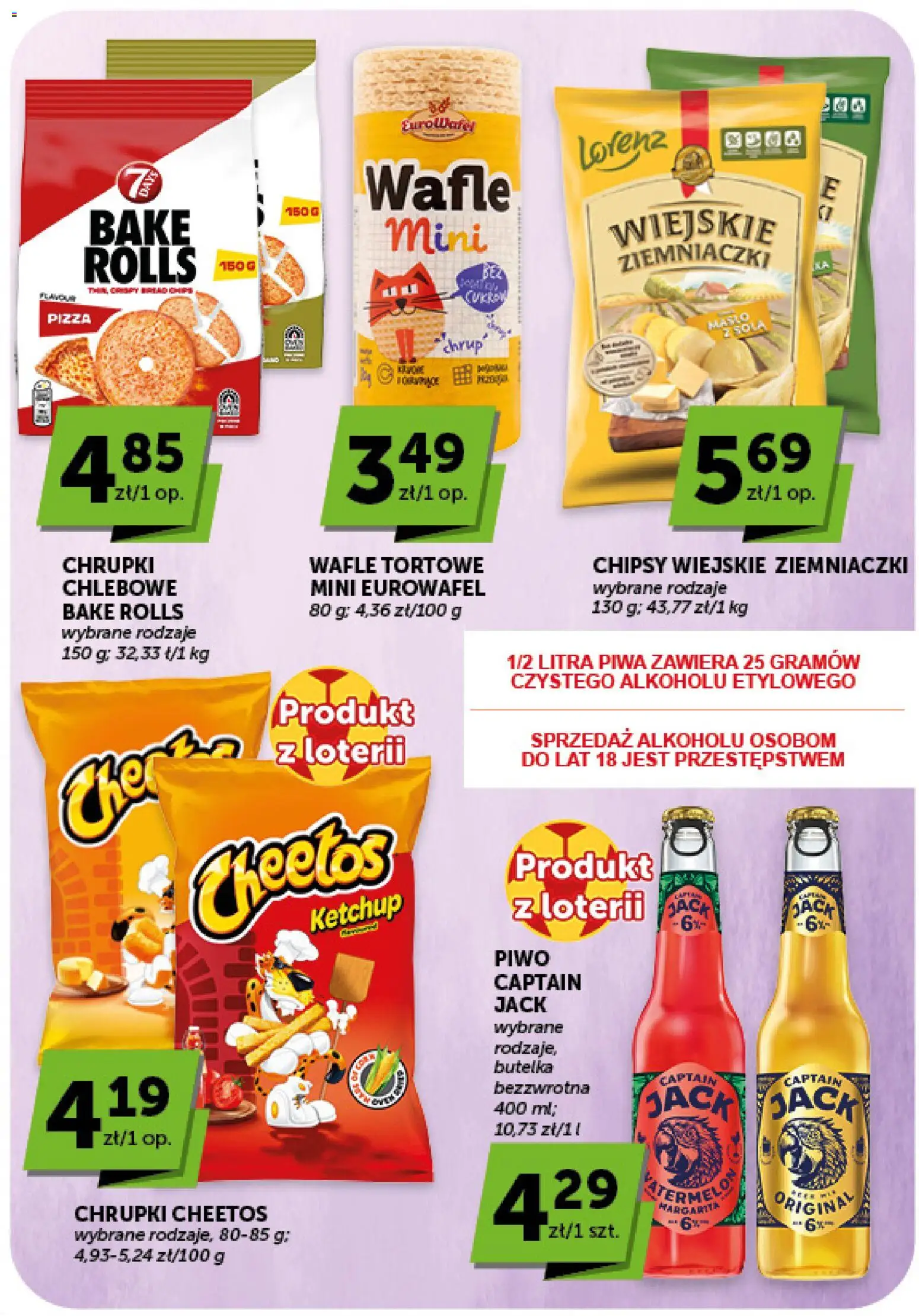 ABC gazetka - Minimarket od 09.07.2026 | Strona: 19 | Produkty: Chipsy, Chrupki, Pizza, Piwo
