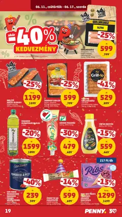 GRILLKOLBÁSZ SAJTOS, magyaros-csípős, sajtos, borsos-fokhagymás - amely érvényes a következő dátumtól: 11.06.2026 | Oldal: 23