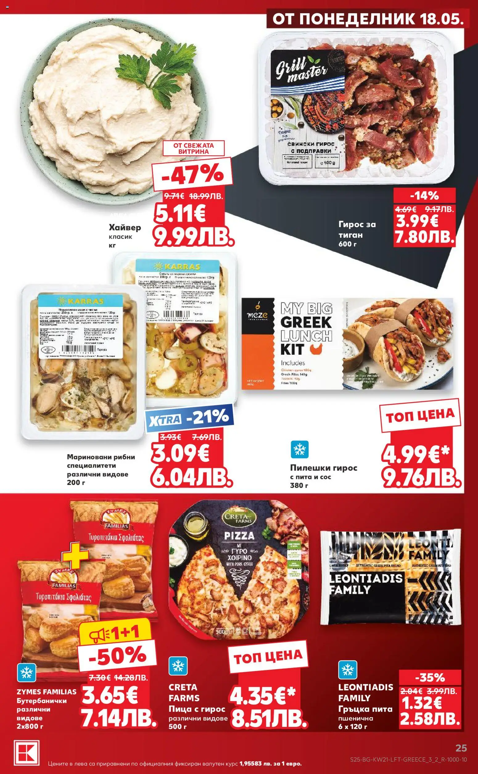 {H1} | Страница: 25 | Продукти: Пица, Подправки, Сос, Хайвер