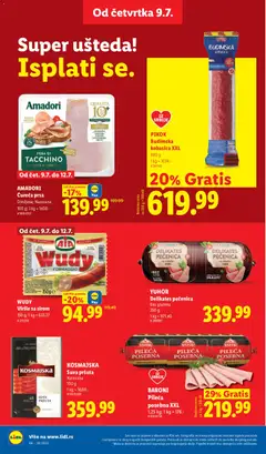 PIKOK Budimska kobasica XXL, 600 g - pregled Lidl kataloga - važi od 09.07.2026 | Strana: 24