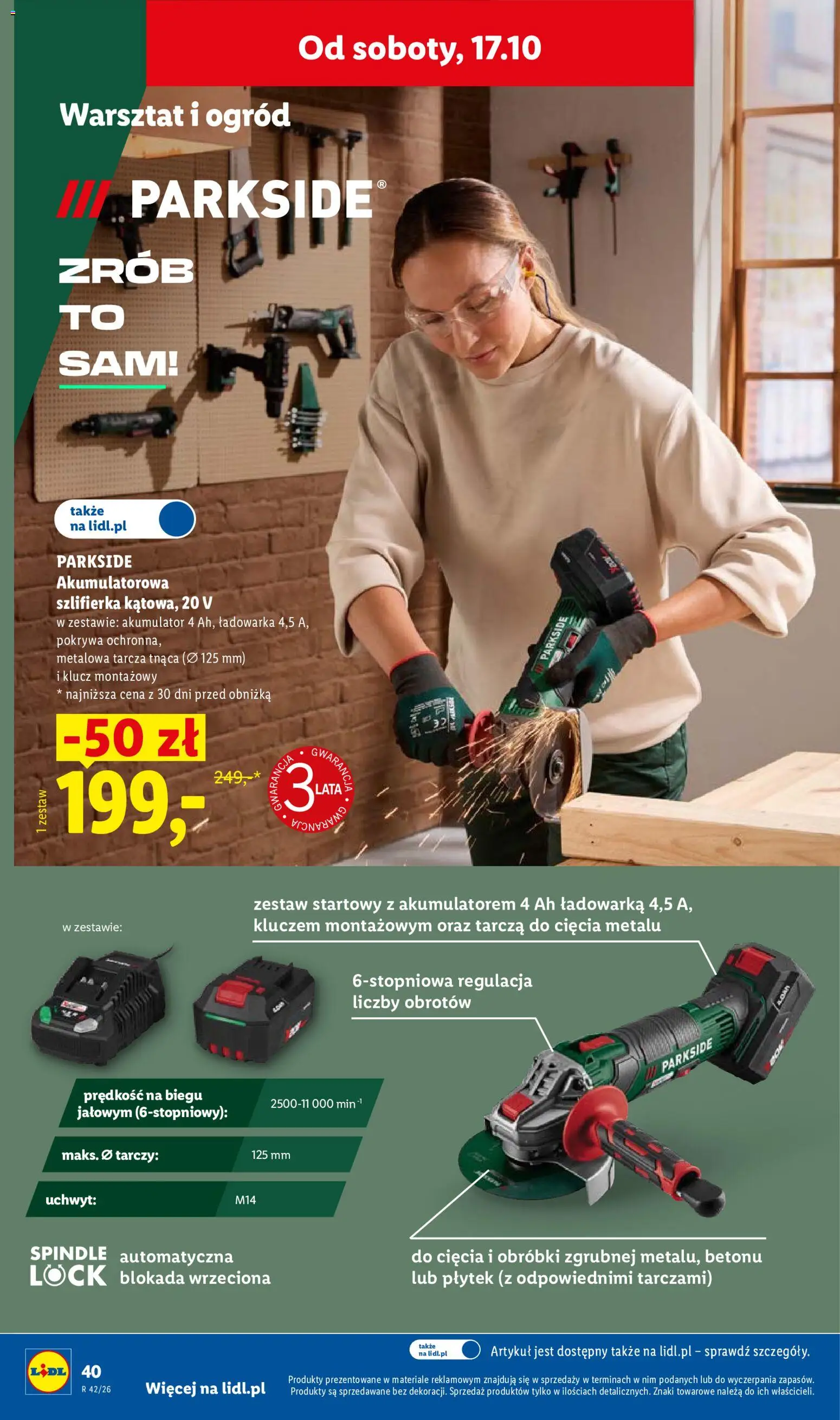 Lidl Polsko katalog od 12.10.2026 | Strana: 44 | Produkty: Parkside