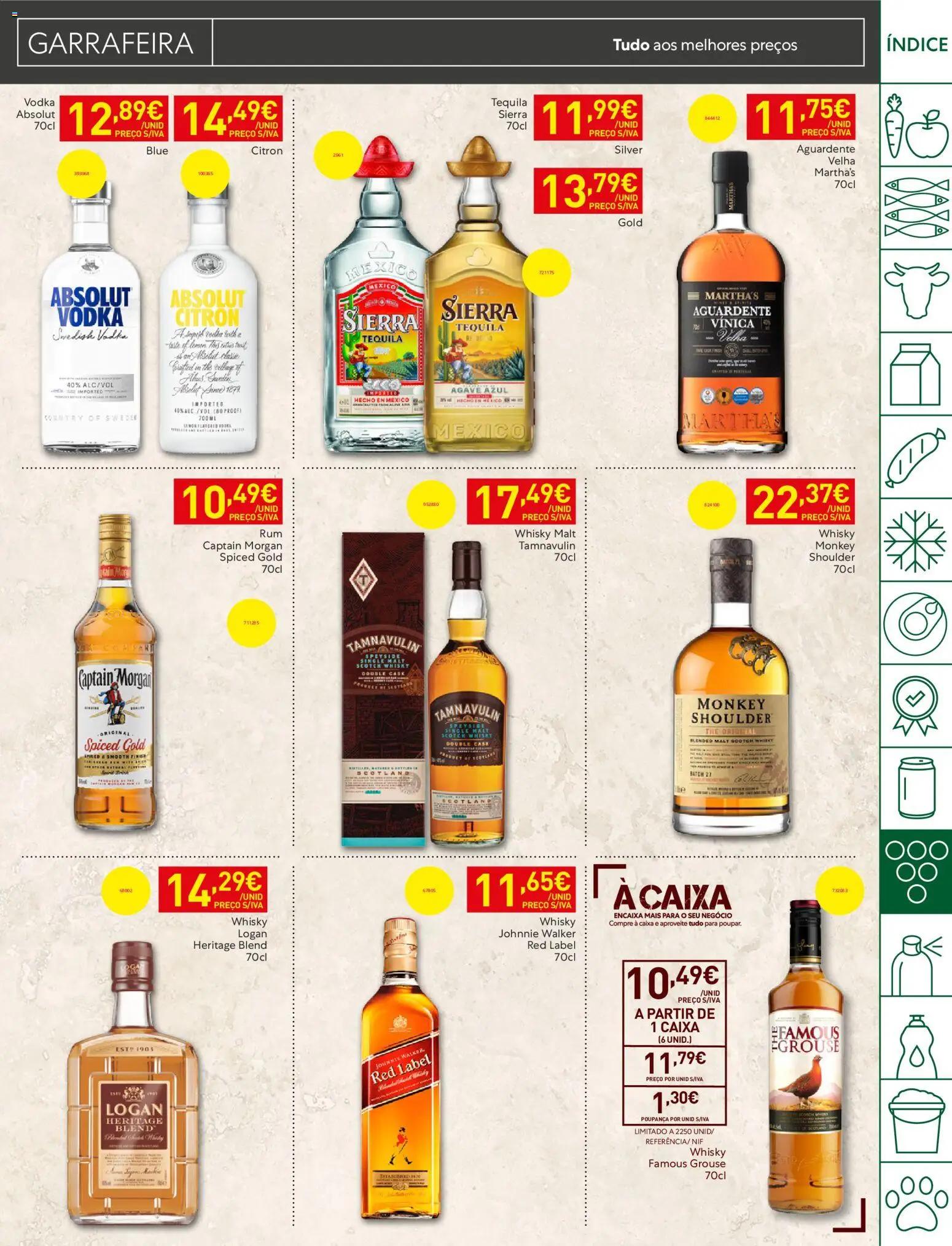 Recheio folheto Madeira │ válido de 14/07/2026 | Página: 31 | Produtos: Whisky, Caixa, Tequila, Vodka