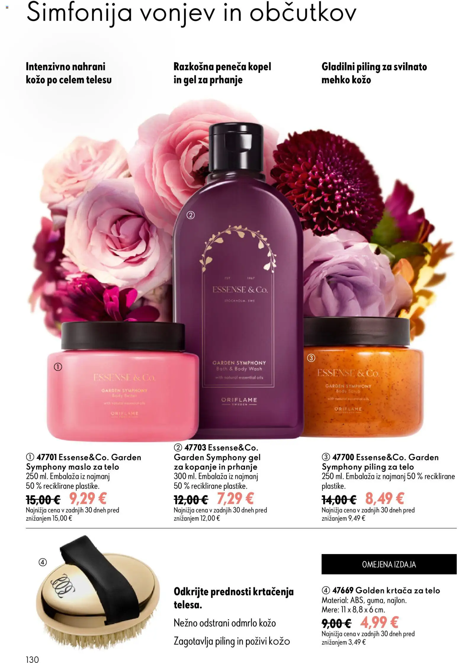Novi Oriflame katalog ponudbe – veljaven od 16.09.2026 | Stran: 130 | Izdelki: Piling za telo, Krtaca, Piling, Maslo