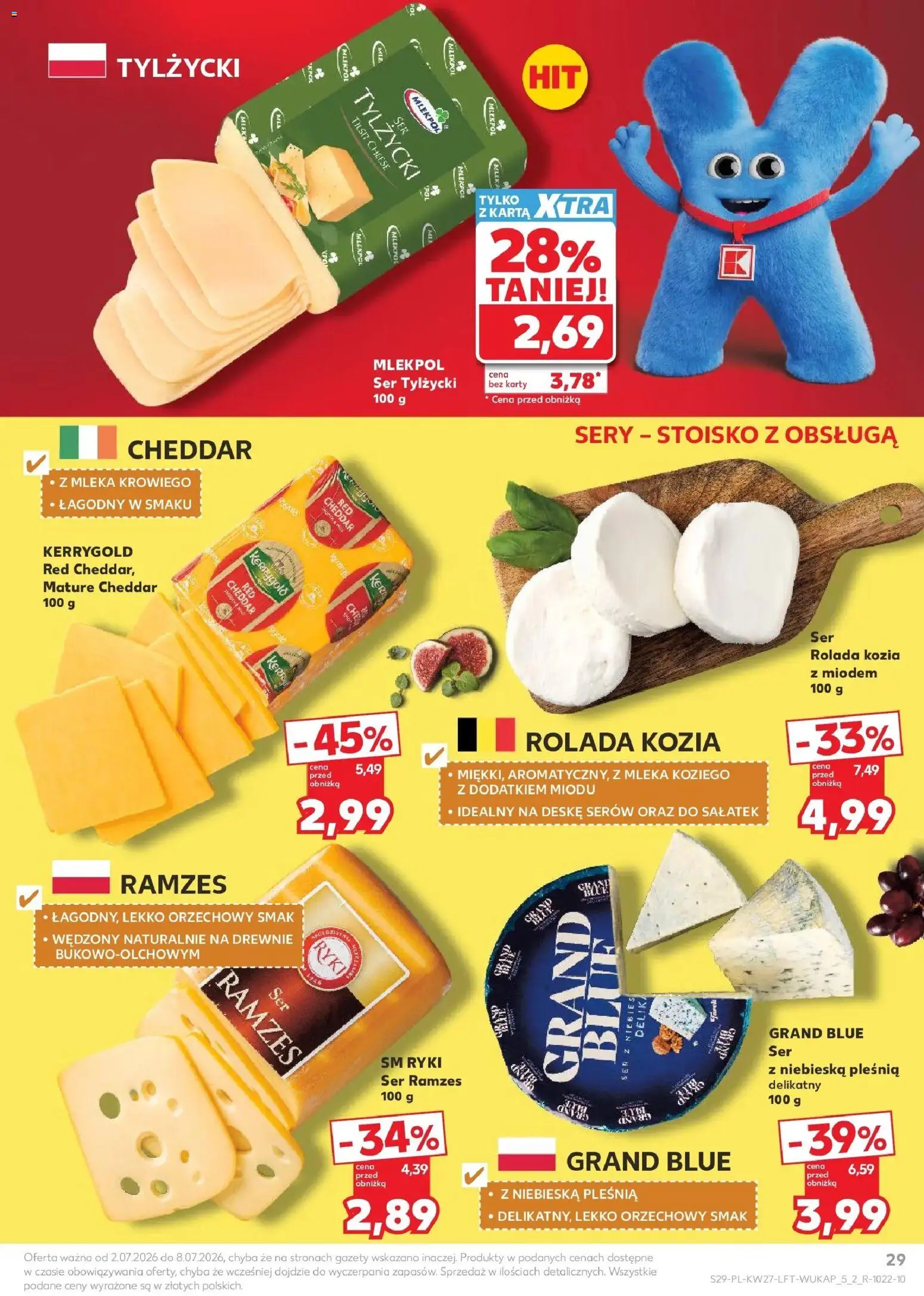 Kaufland gazetka od 02.07.2026 | Strona: 29 | Produkty: Rolada, Mleka, Sery, Mleko