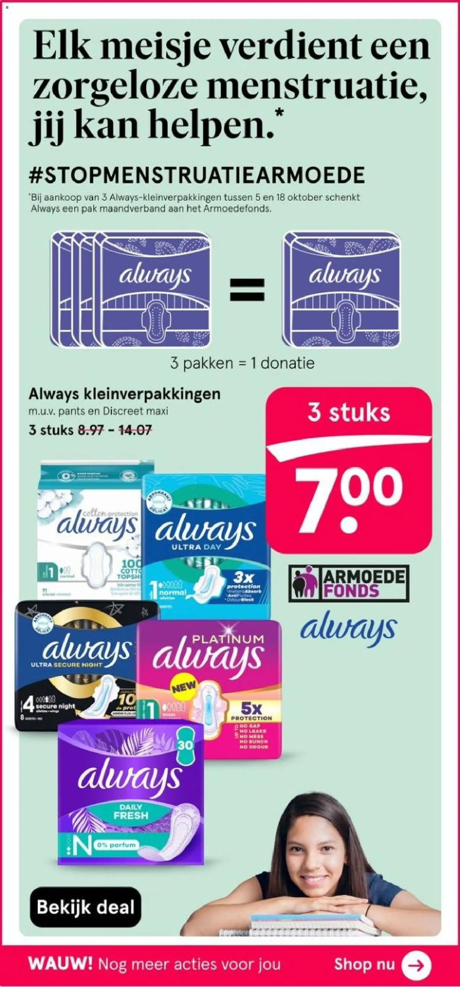 {H1} | Pagina: 54 | Producten: Een pak, Kan, Maandverband