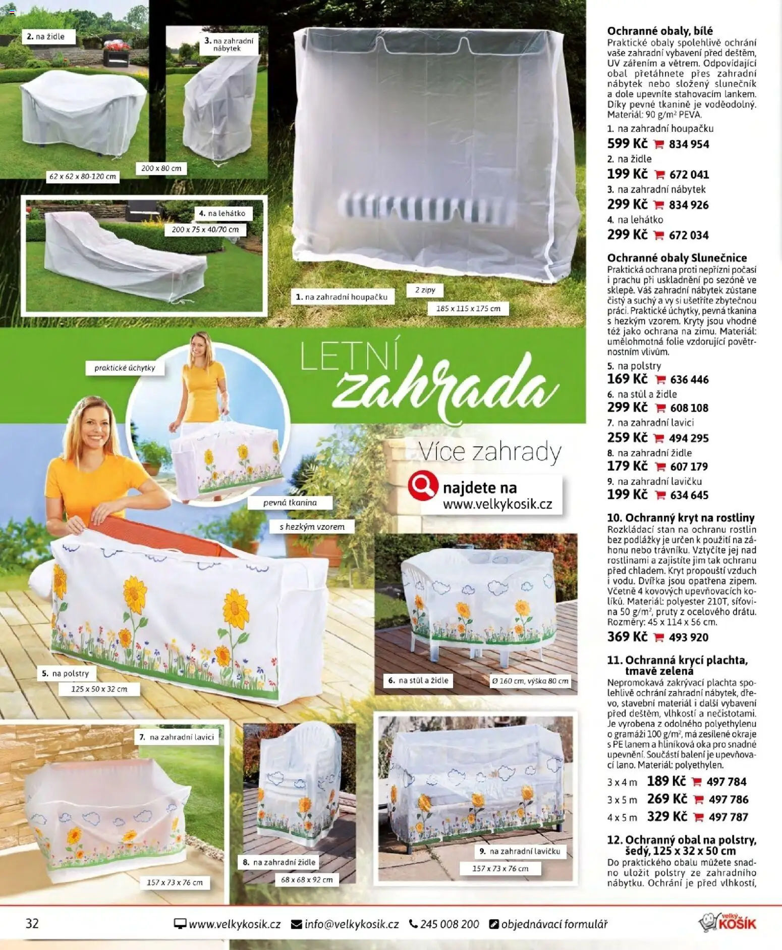 Velký Košík katalog srpen 2026 od 01.08.2026 | Strana: 32 | Produkty: Fólie, Nábytek, Stůl, Zahradní nábytek