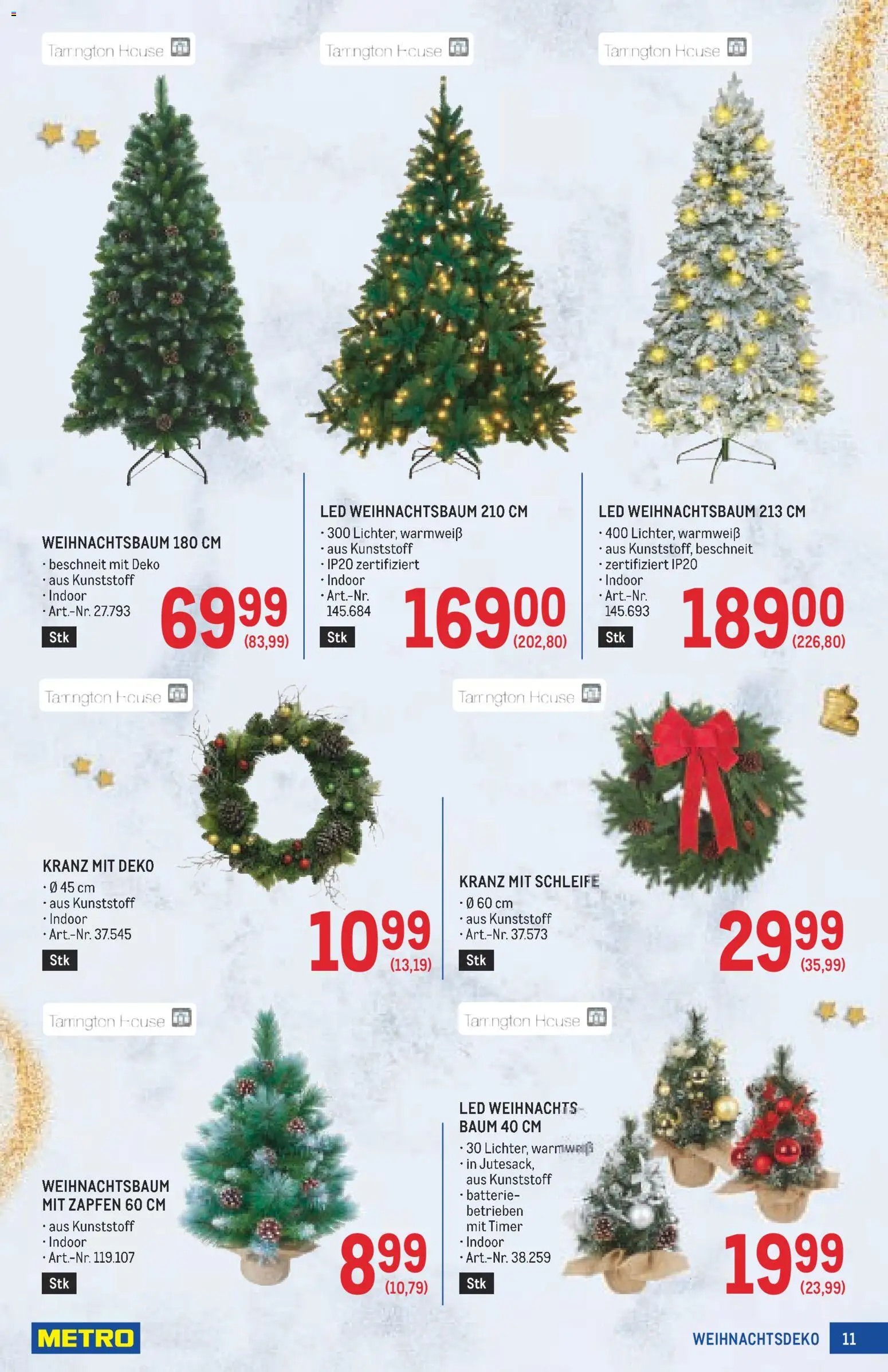 Metro angebote Weihnachtsdeko gültig ab 15.10.2026 | Seite: 11 | Produkte: Batterie