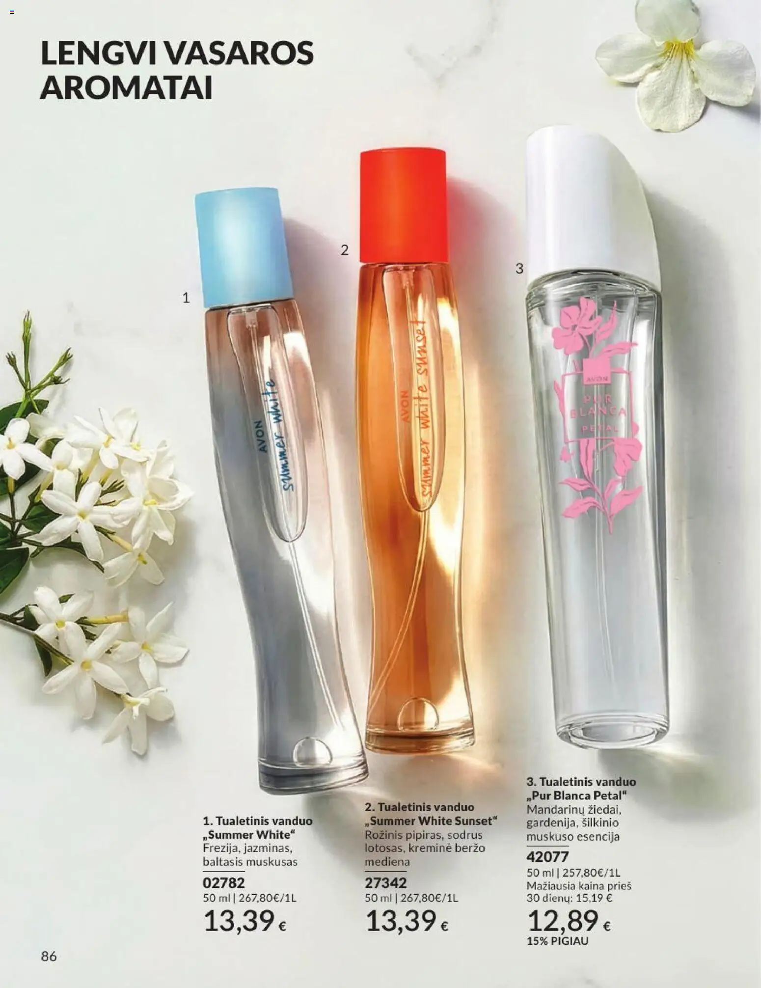 AVON akcijos nuo 2026.08.01 | Puslapis: 86 | Prekių: Tualetinis vanduo