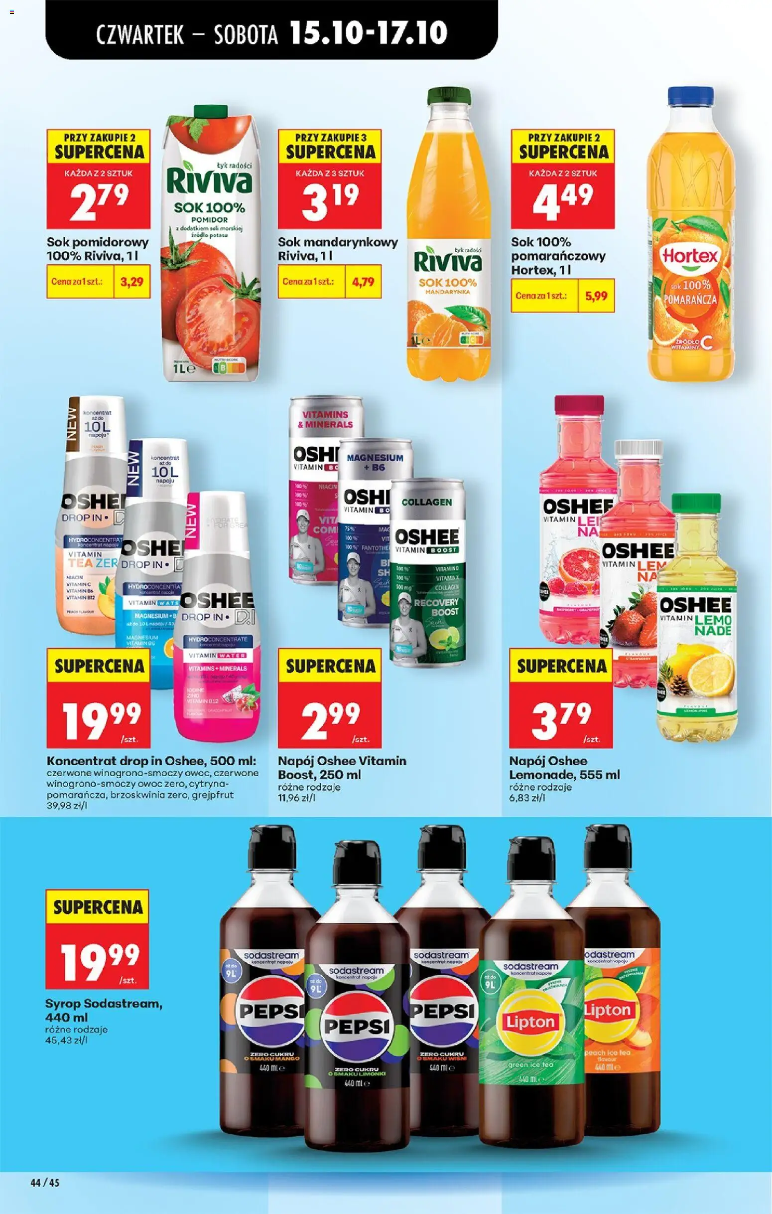Biedronka gazetka - Czas na toast od 15.10.2026 | Strona: 68 | Produkty: Cytryna, Sok pomidorowy, Pomidor, Sodastream