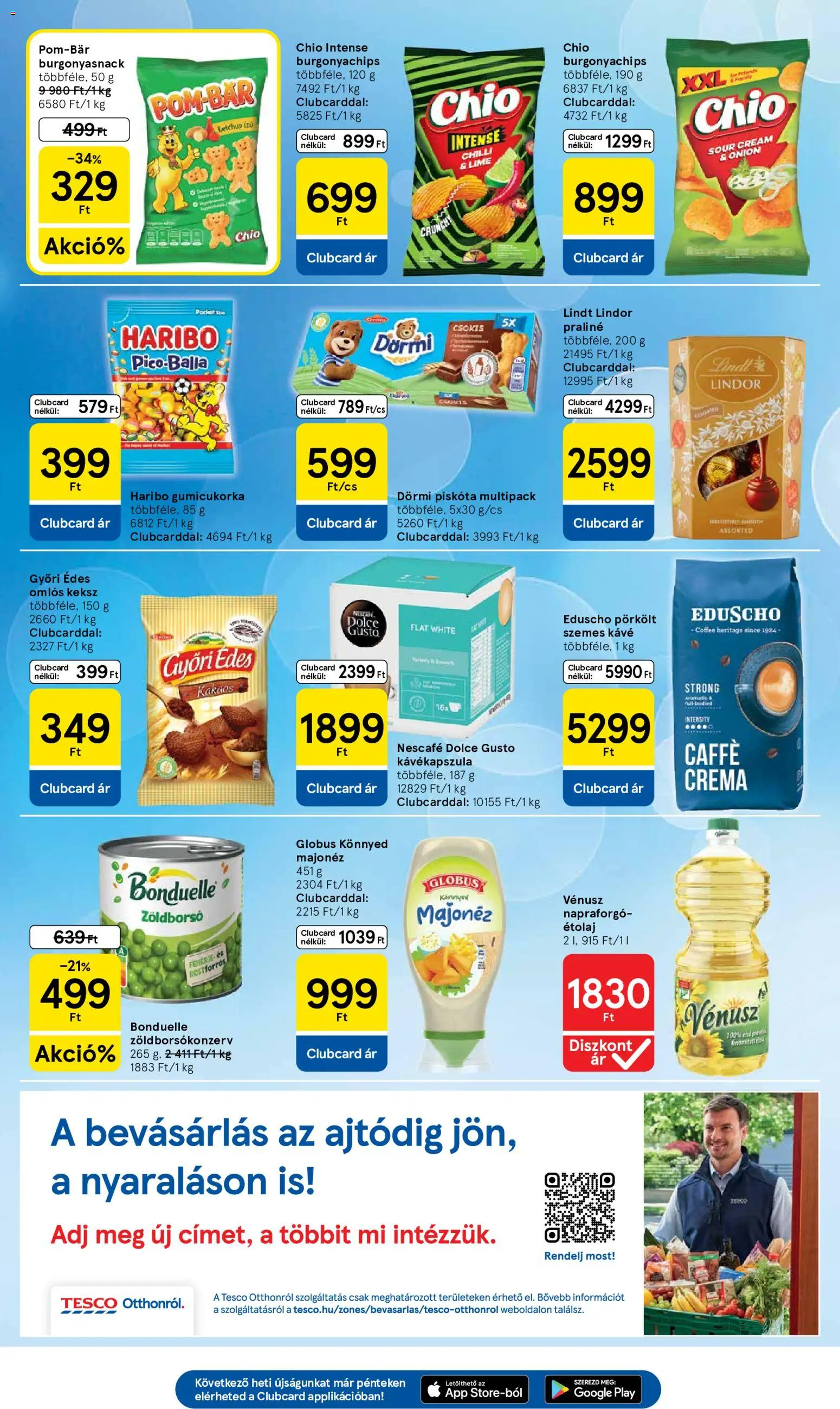 Tesco akciós ujság - amely érvényes a következő dátumtól: 2026.07.16. | Oldal: 5 | Termékek: Nescafé, Kávékapszula, Lindt, Bonduelle