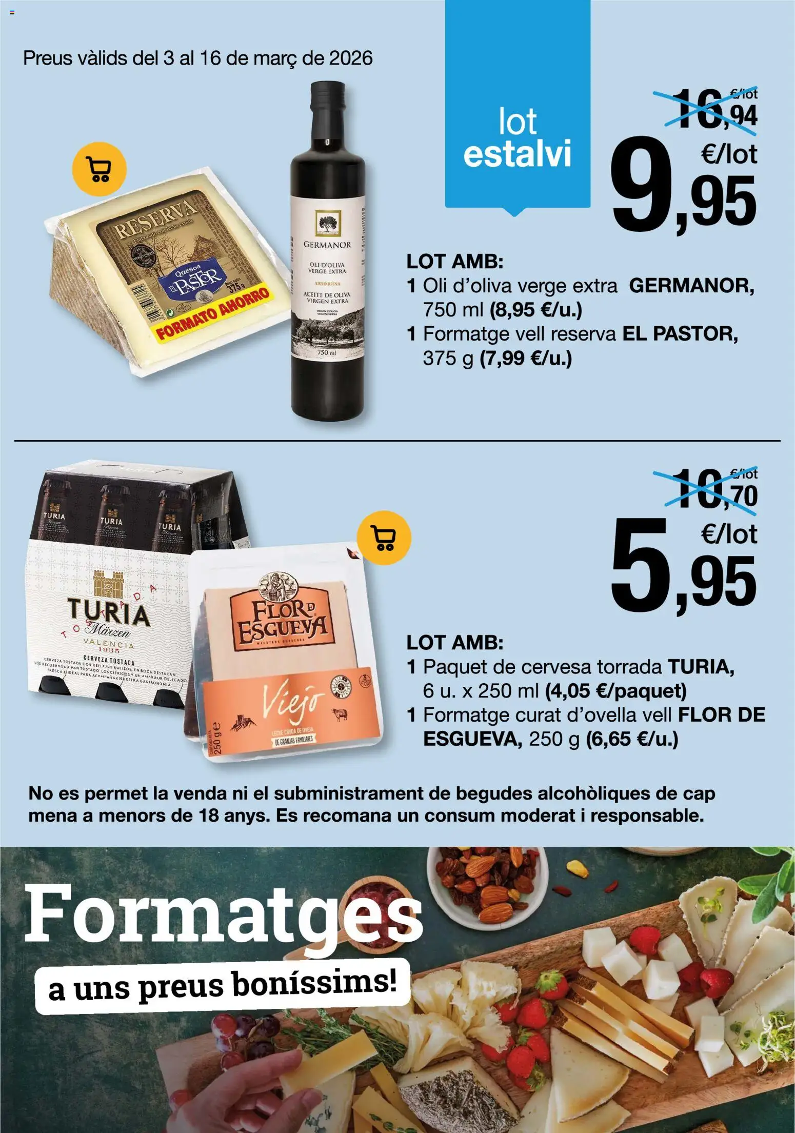 Bonpreu folleto │ válido desde el 03.03.2026 | Página: 1 | Productos: Leche, Aceite, Pan, Aceite de oliva virgen extra
