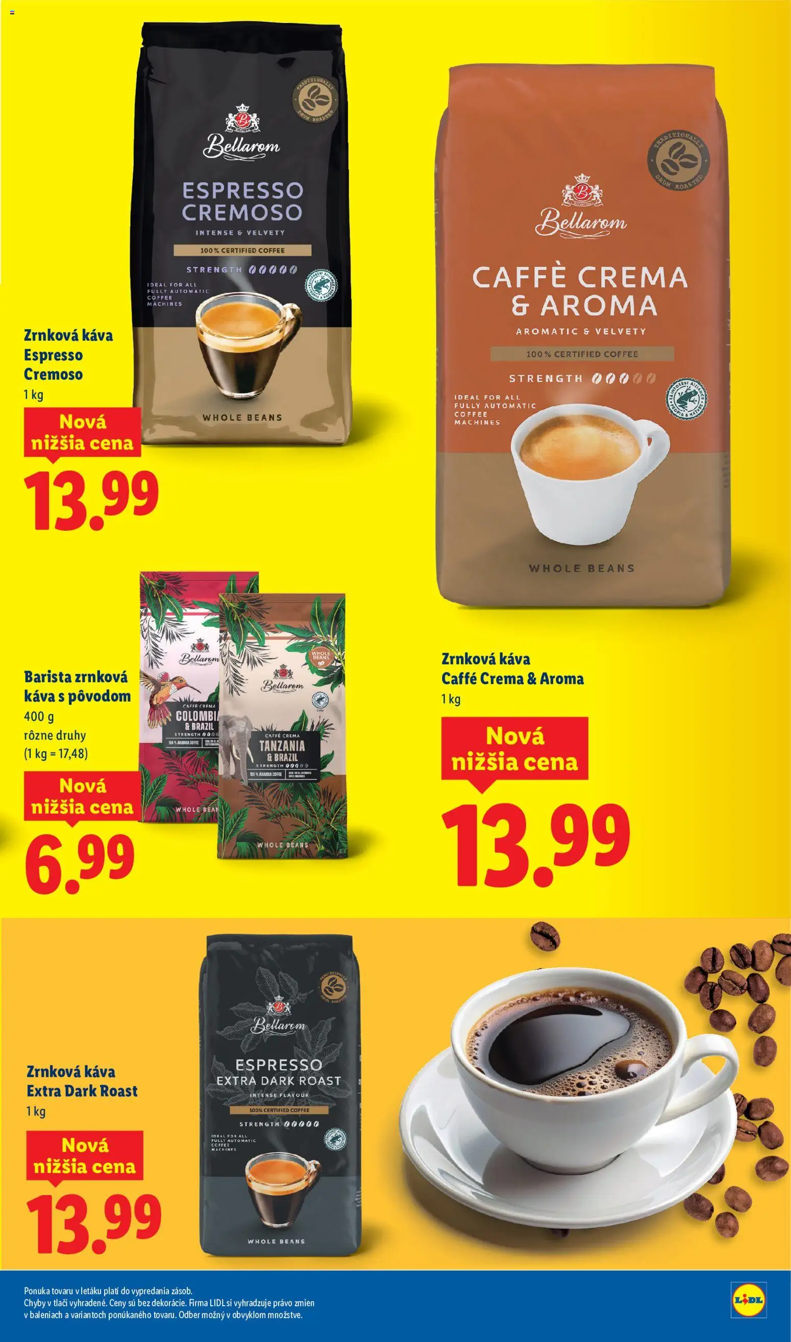 Nové Lidl akcie – leták je platný od 03.07.2026 | Strana: 23 | Produkty: Káva, Barista, Zrnková káva