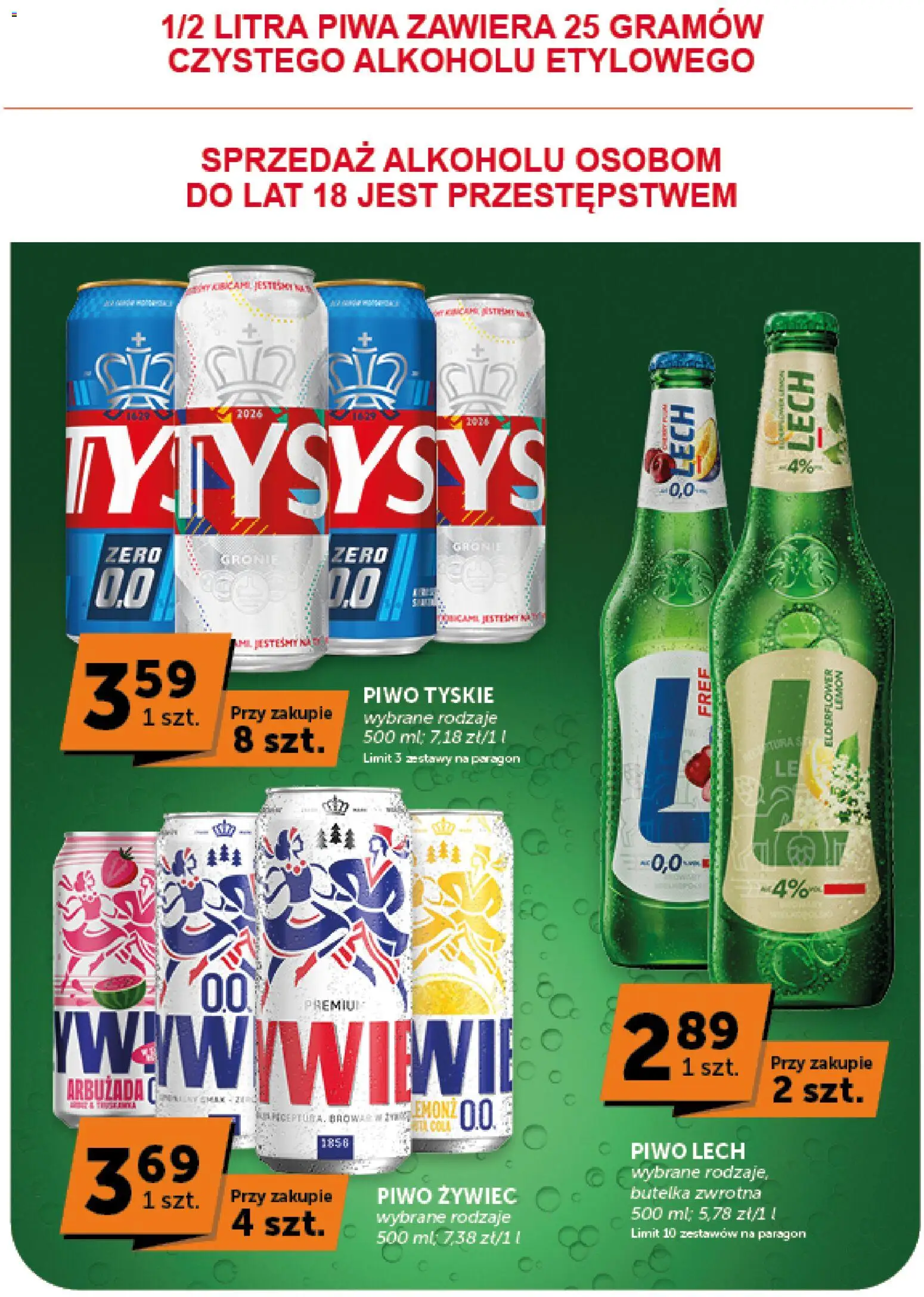 Euro Sklep gazetka - Minimarket od 20.08.2026 | Strona: 18 | Produkty: Piwo tyskie, Lech, Tyskie, Piwo