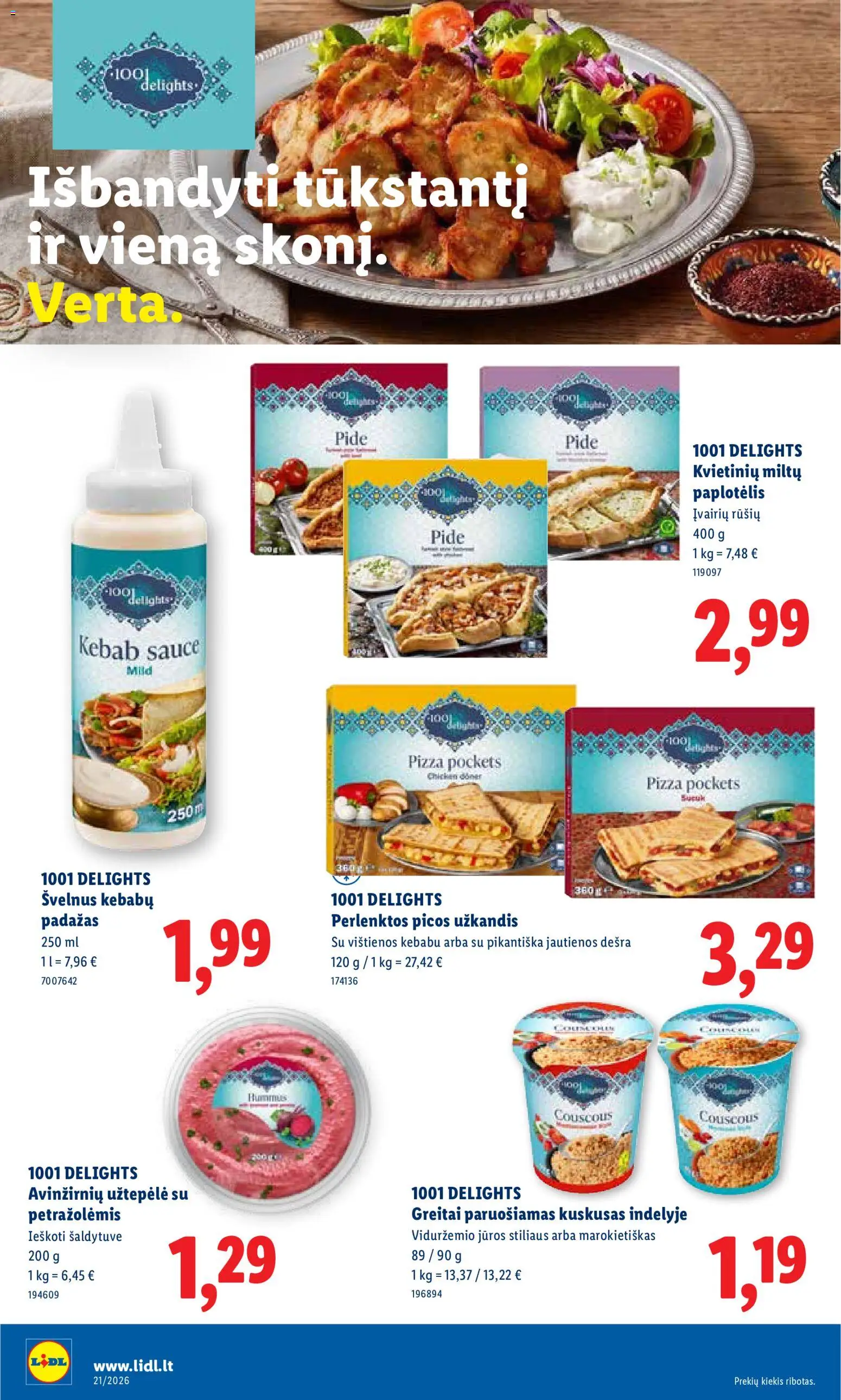 LIDL akcijos nuo 18.05.2026 | Puslapis: 28 | Prekių: Užtepėlė, Vištienos, Jautienos, Dešra