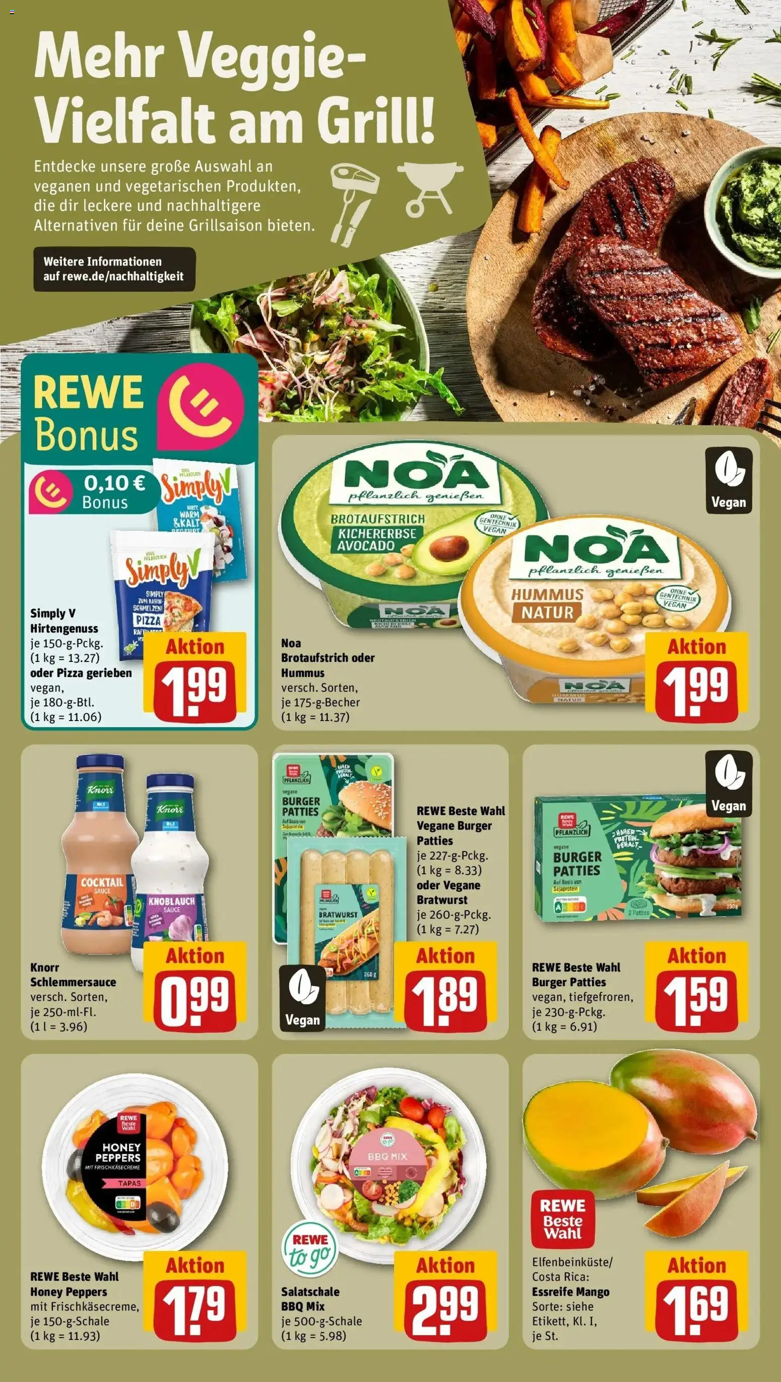 Rewe Prospekt Jena / Winzerla	 – gültig ab 10.05.2026 | Seite: 19 | Produkte: Grill, Knorr, Mango, Knoblauch
