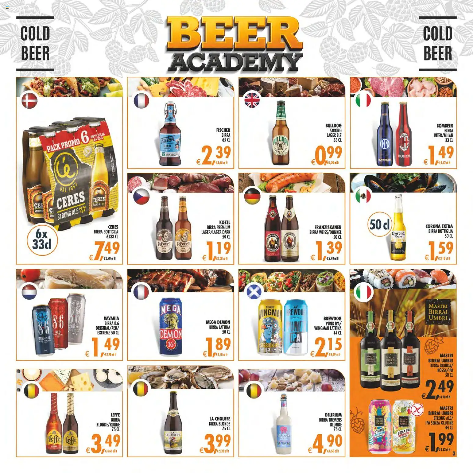 Volantino Decò del 11/08/2026 | Pagina: 3 | Prodotti: Ceres Birra, Ceres, Corona Extra, Bottiglia
