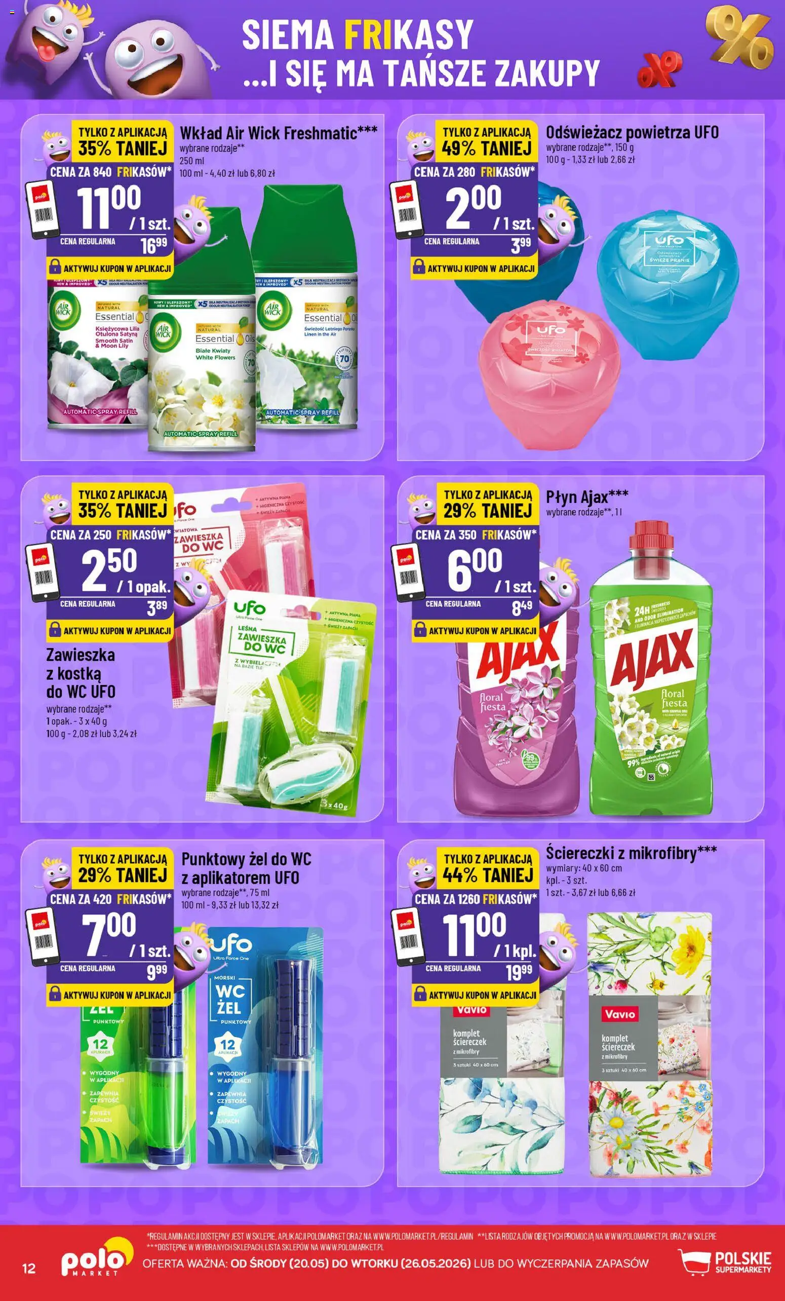 POLOmarket gazetka - Frikasowe Hity od 20.05.2026 | Strona: 12 | Produkty: Odświeżacz, Odświeżacz powietrza, Zapach, Kwiaty