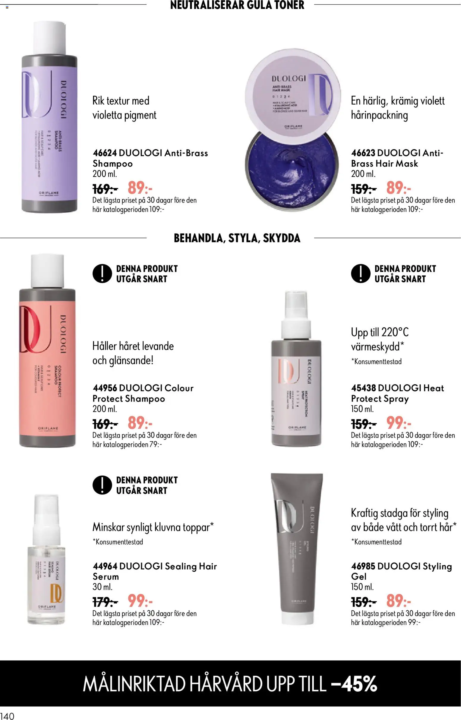 Oriflame reklamblad aktuell från 16/09/2026 | Sida: 140 | Produkter: Hårinpackning, Mask, Serum