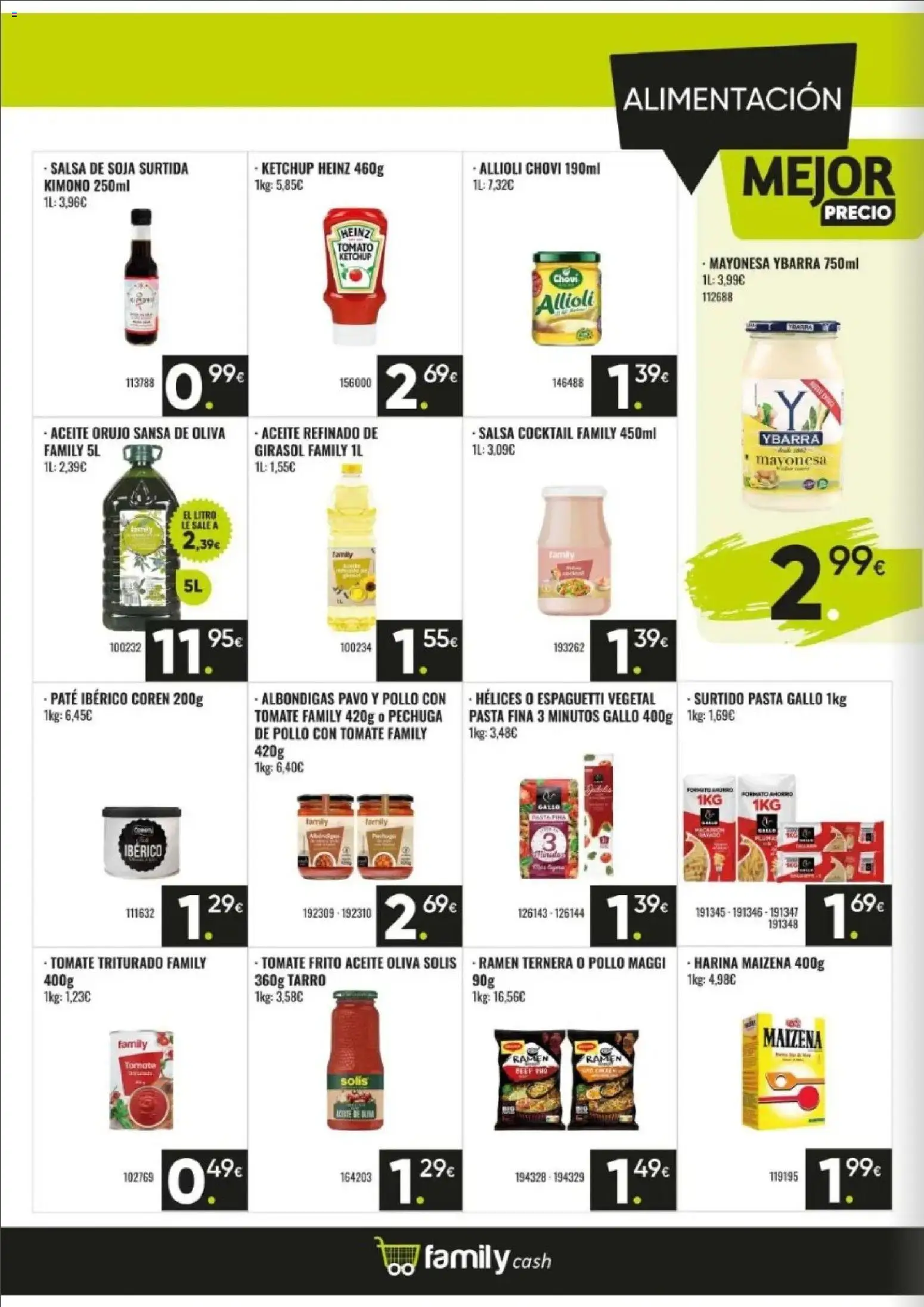 Family Cash folleto │ válido desde el 08.06.2026 | Página: 12 | Productos: Aceite, Paté, Pasta, Οθόνη προβολής