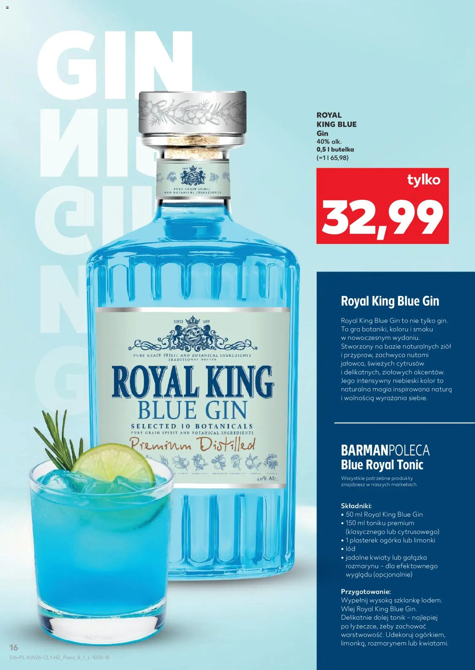 Kaufland Polsko leták - Barek od 25.06.2026 | Strana: 16 | Produkty: Gin, Tonic