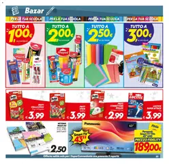 Anteprima del volantino SuperConveniente volantino Gela, Vittoria valido a partire dal 01/09/2026 | Pagina: 23 | Prodotti: Colla, Matite colorate, Pastelli, Correttore