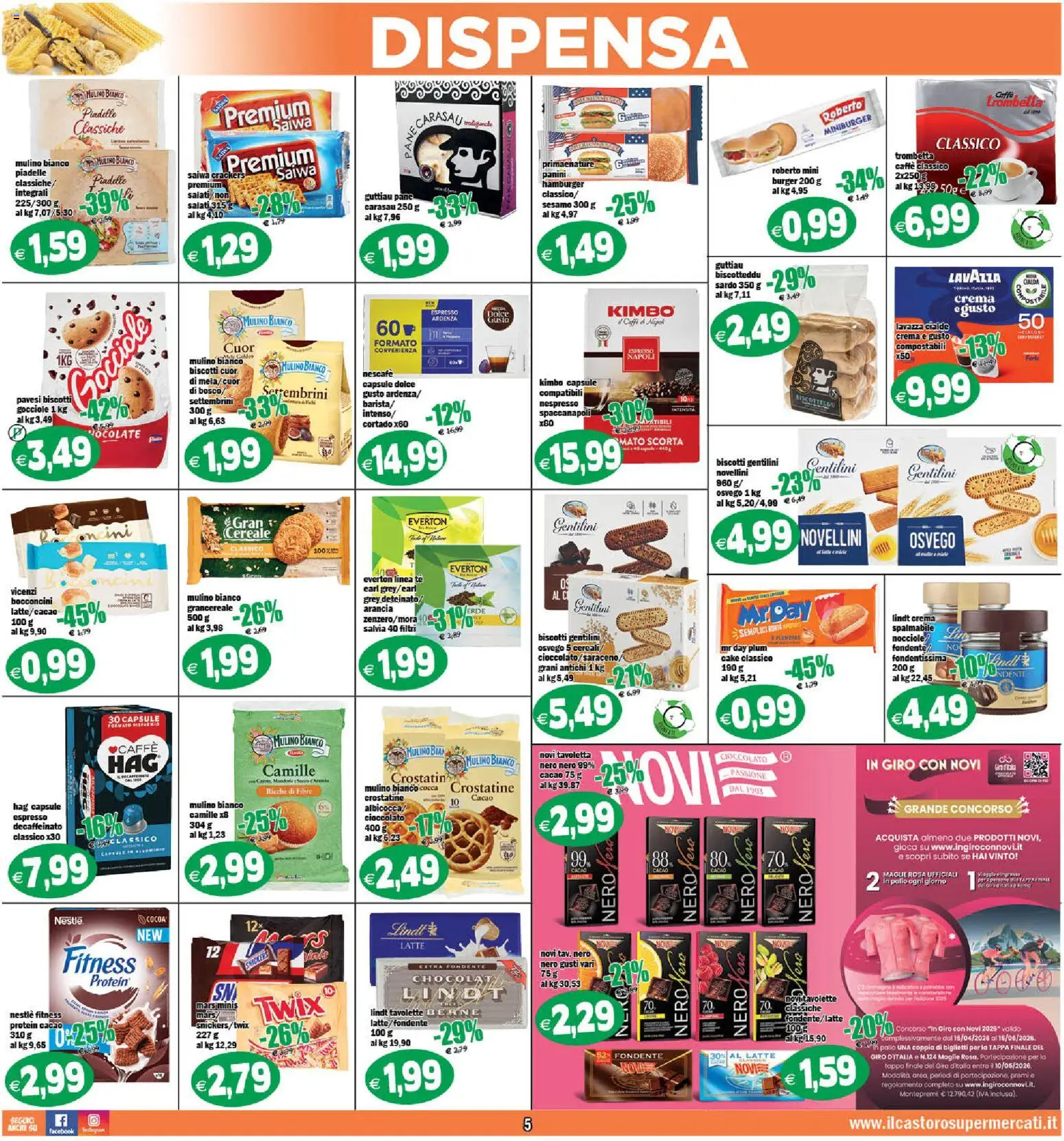 Volantino Il Castoro del 20.05.2026 | Pagina: 5 | Prodotti: Crema, Caffè, Arancia, Alluminio