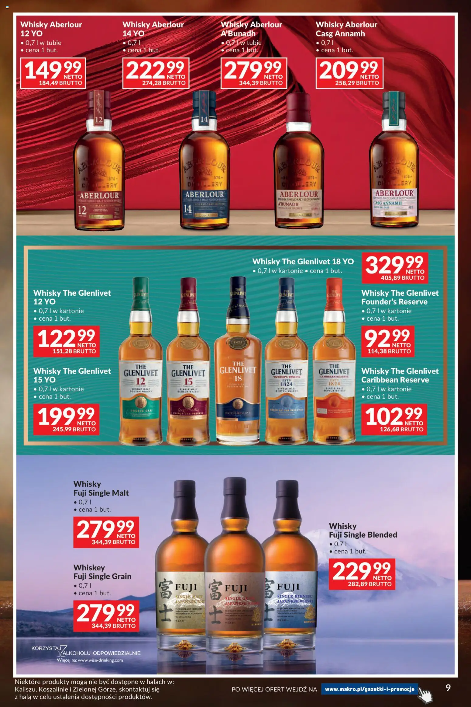 Makro gazetka - Whisky od 29.09.2026 | Strona: 9 | Produkty: Gra, Scotch whisky, Whisky