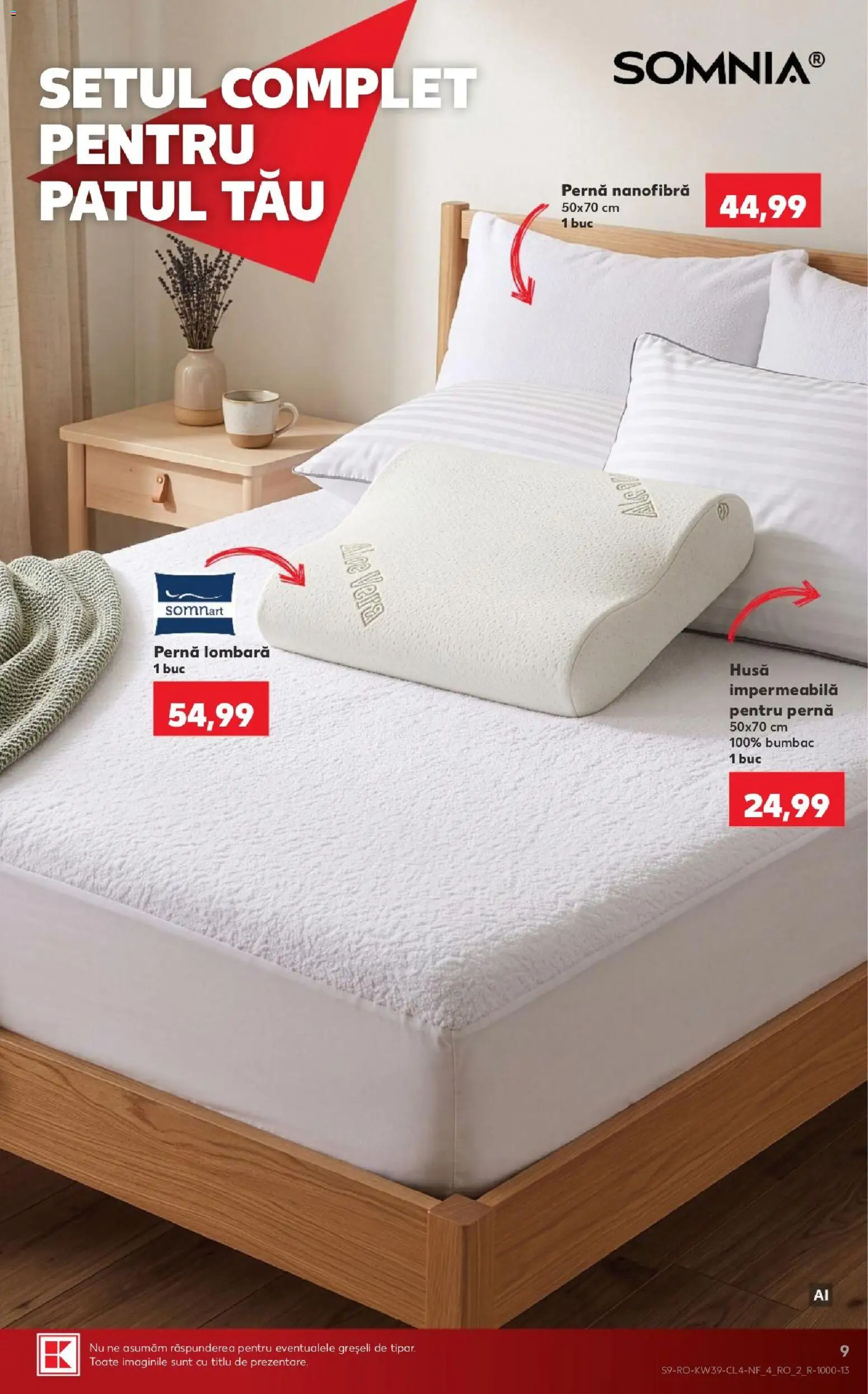 Noul catalog Kaufland – valabil de la 23.09.2026 | Pagină: 9 | Produse: Pernă