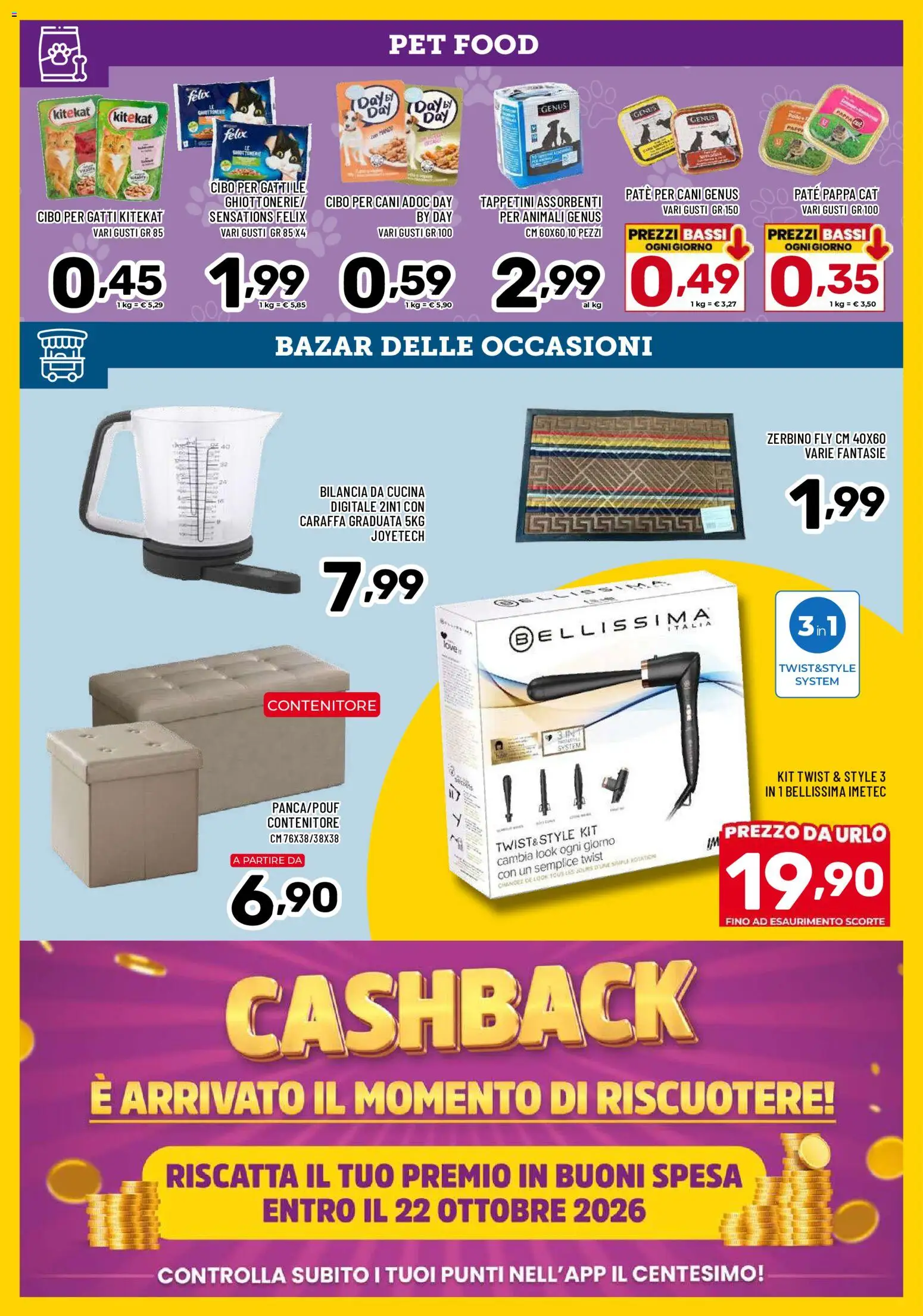 Volantino Il Centesimo del 13/10/2026 | Pagina: 14 | Prodotti: Paté, Caraffa, Bilancia, Zerbino