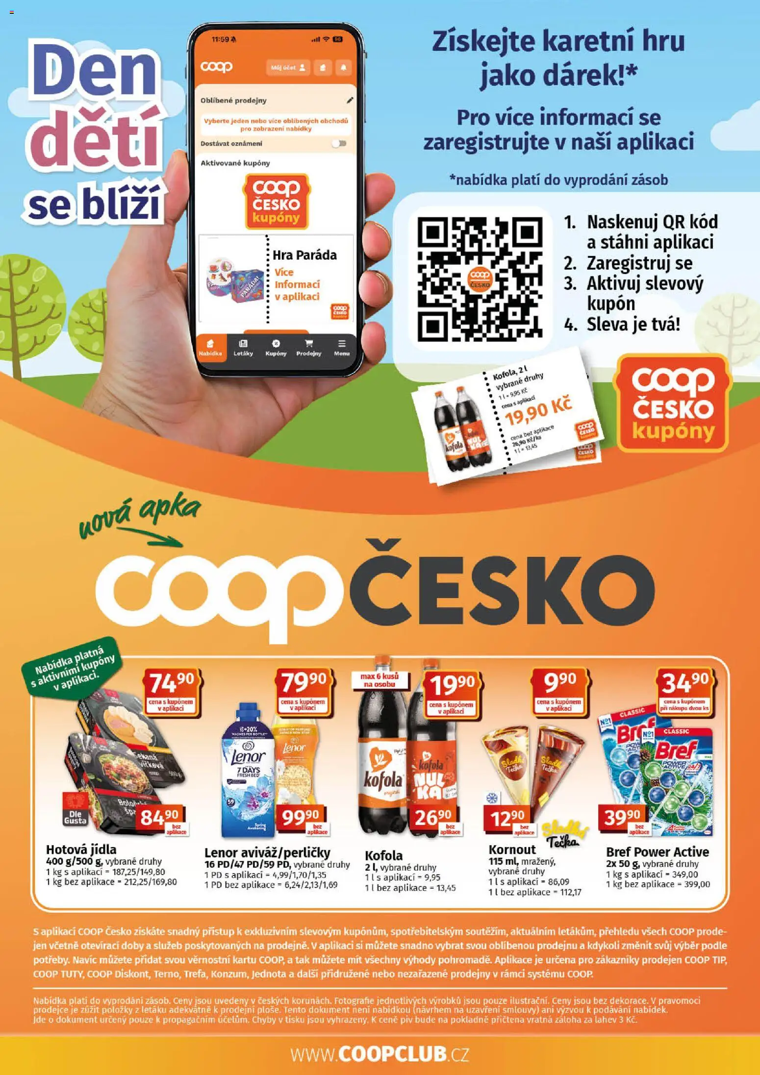 Coop leták - Tuty od 20.05.2026 | Strana: 10 | Produkty: Lenor, Hra, Hotová jídla, Kofola