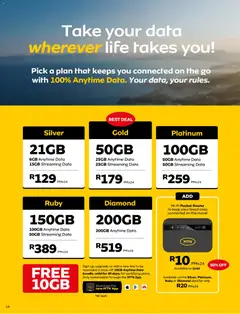 MTN specials catalogue – valid from 07.05.2026 | Page: 14 | Products: Data, Router