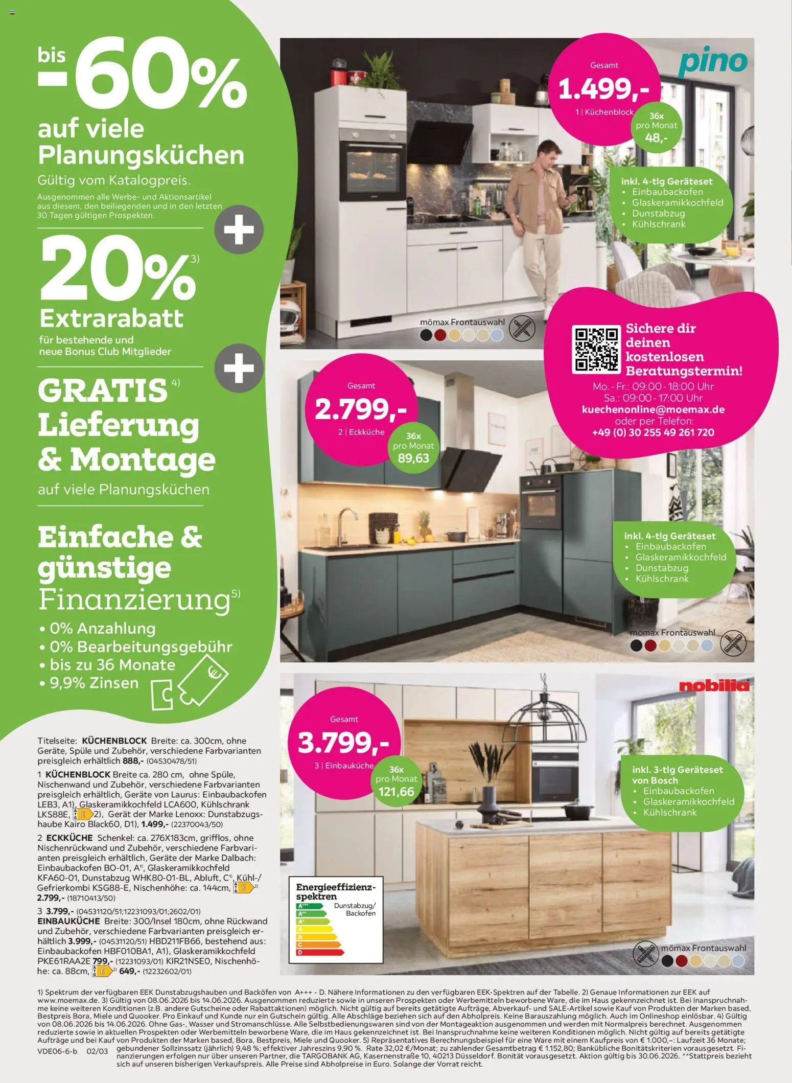 Mömax Prospekt – gültig ab 08.06.2026 | Seite: 2 | Produkte: Miele, Bosch, Telefon, Uhr