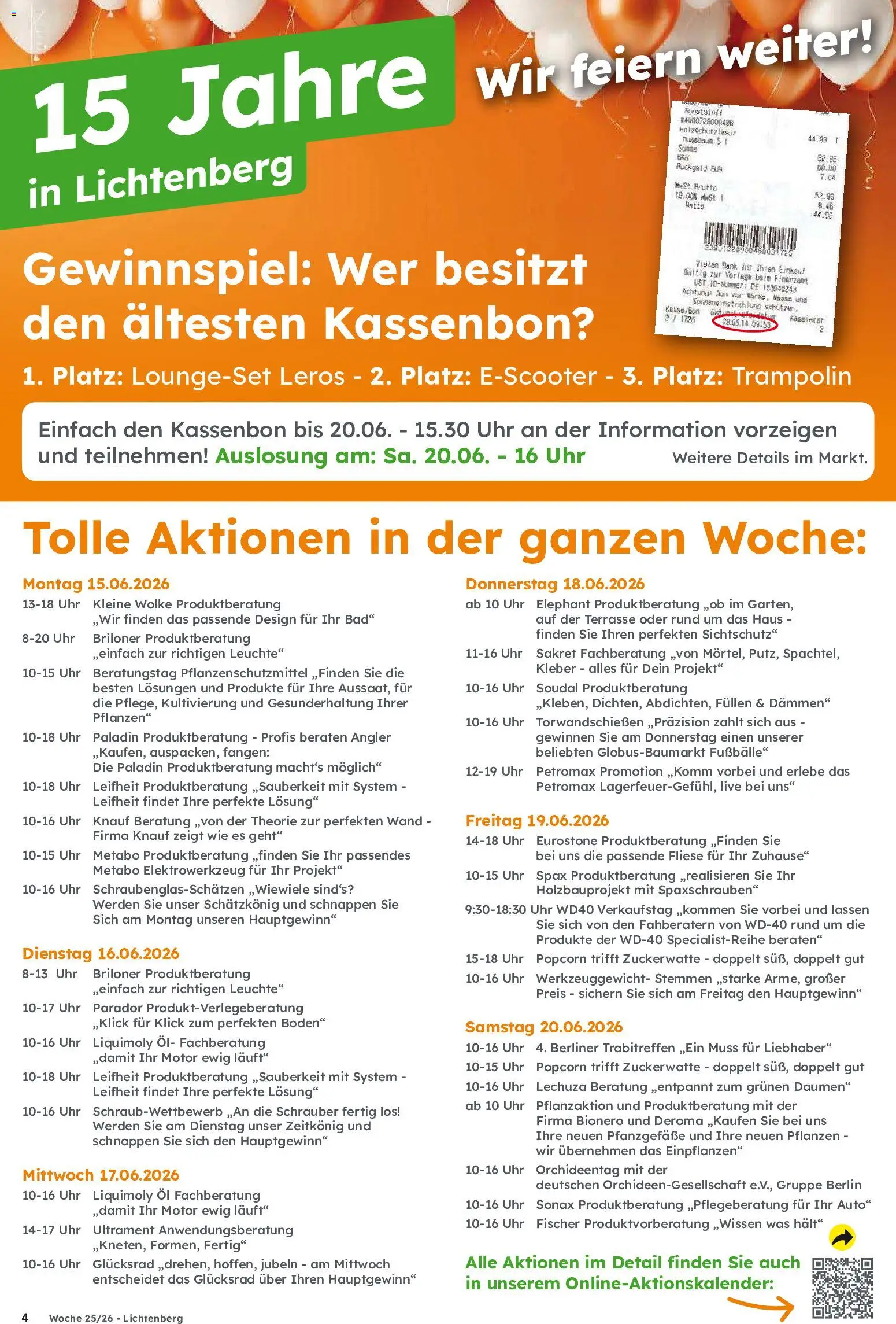 Globus Baumarkt Prospekt – gültig ab 15.06.2026 | Seite: 4