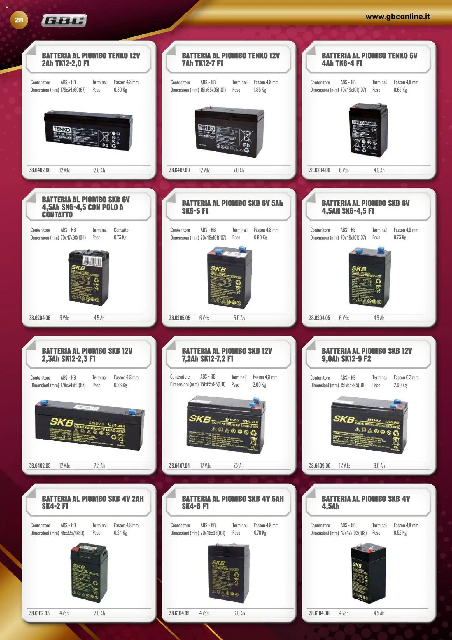 Volantino GBC del 22/10/2026 | Pagina: 28 | Prodotti: Polo, Contenitore, Batteria