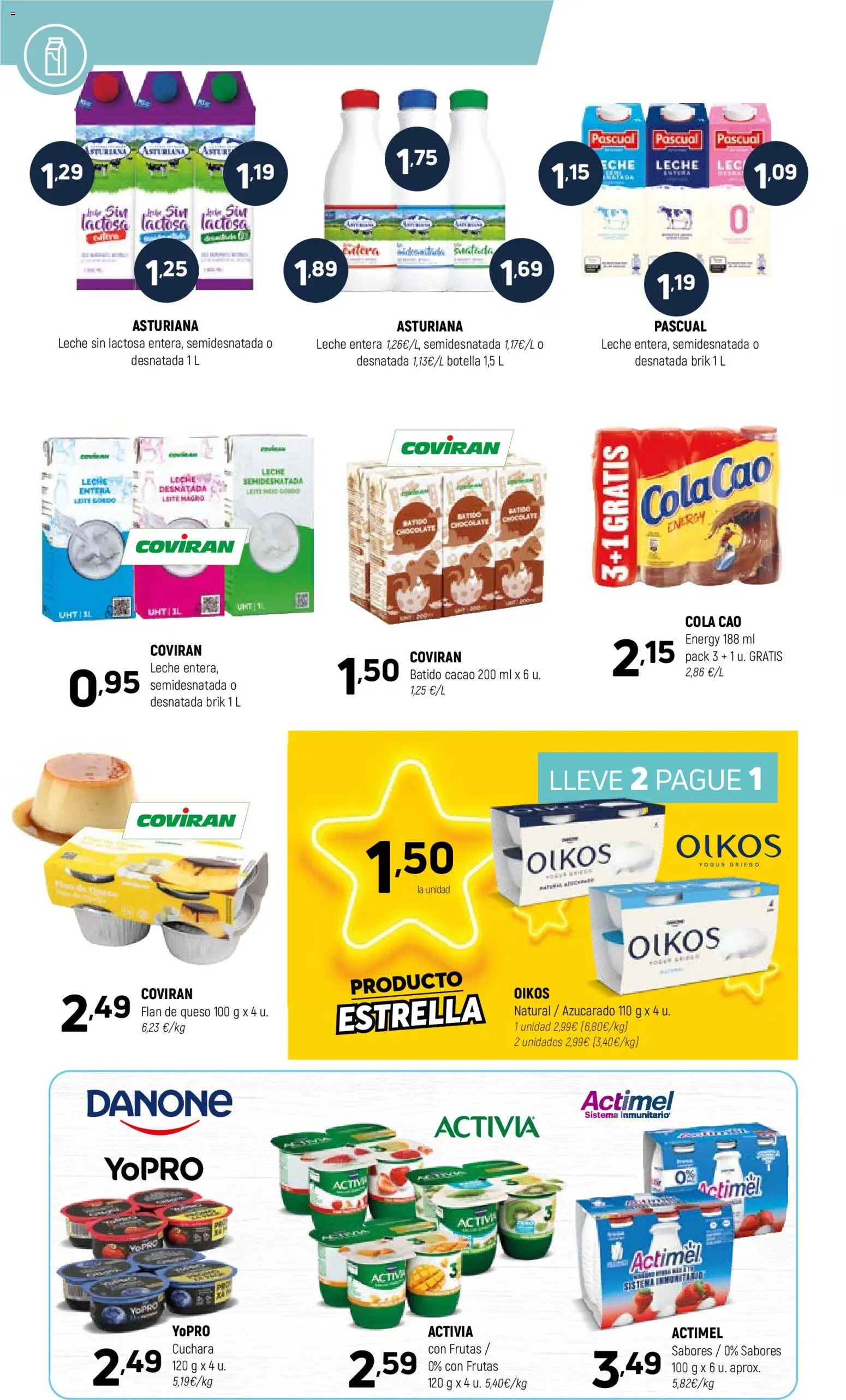 Coviran ofertas │ válido desde el 10.03.2026 | Página: 6 | Productos: Leche sin lactosa, Queso, Yogur, Μαγειρική εστία